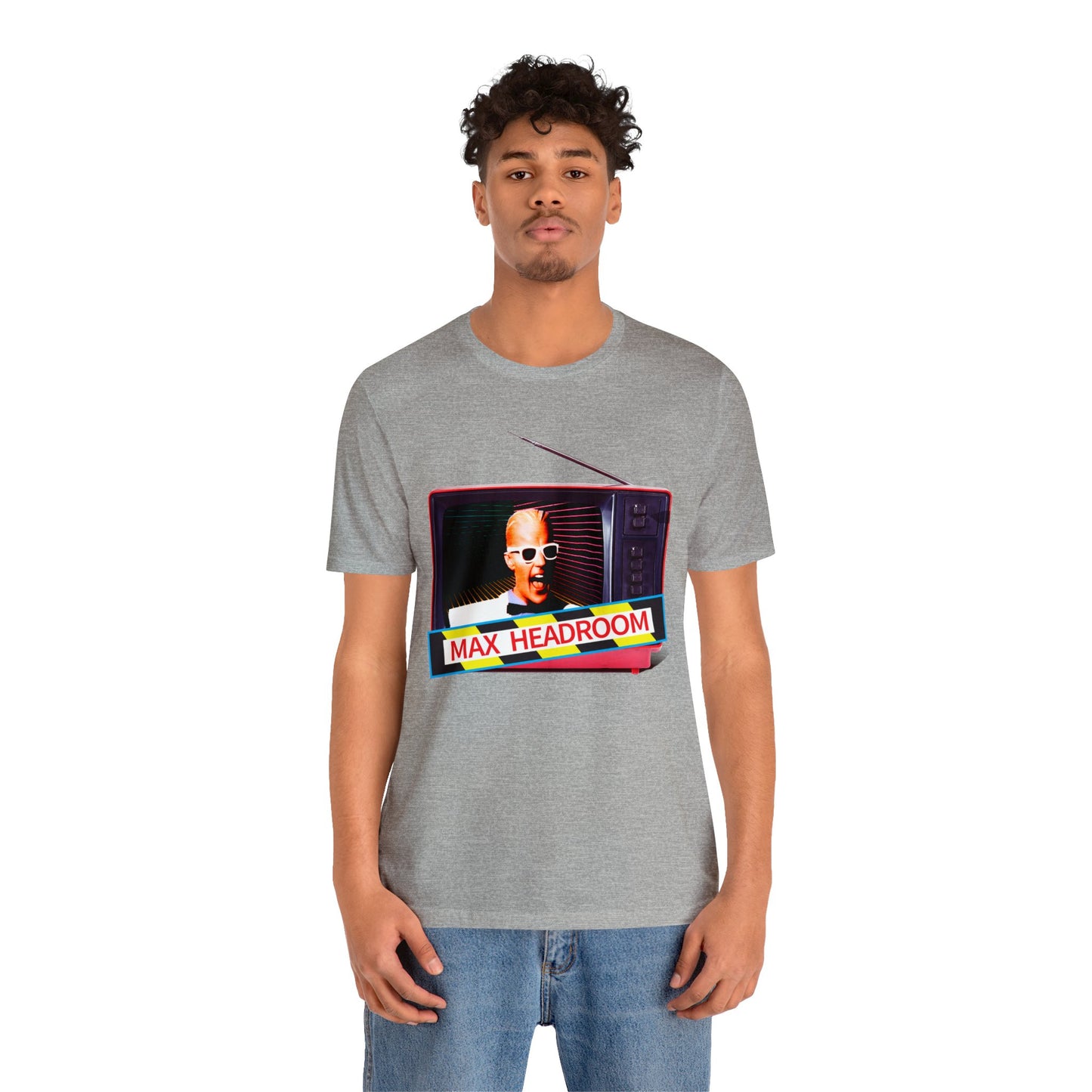 Max Headroom Retro TV Vibes Short Sleeve T-Shirt - Vintage Cyberpunk Tee