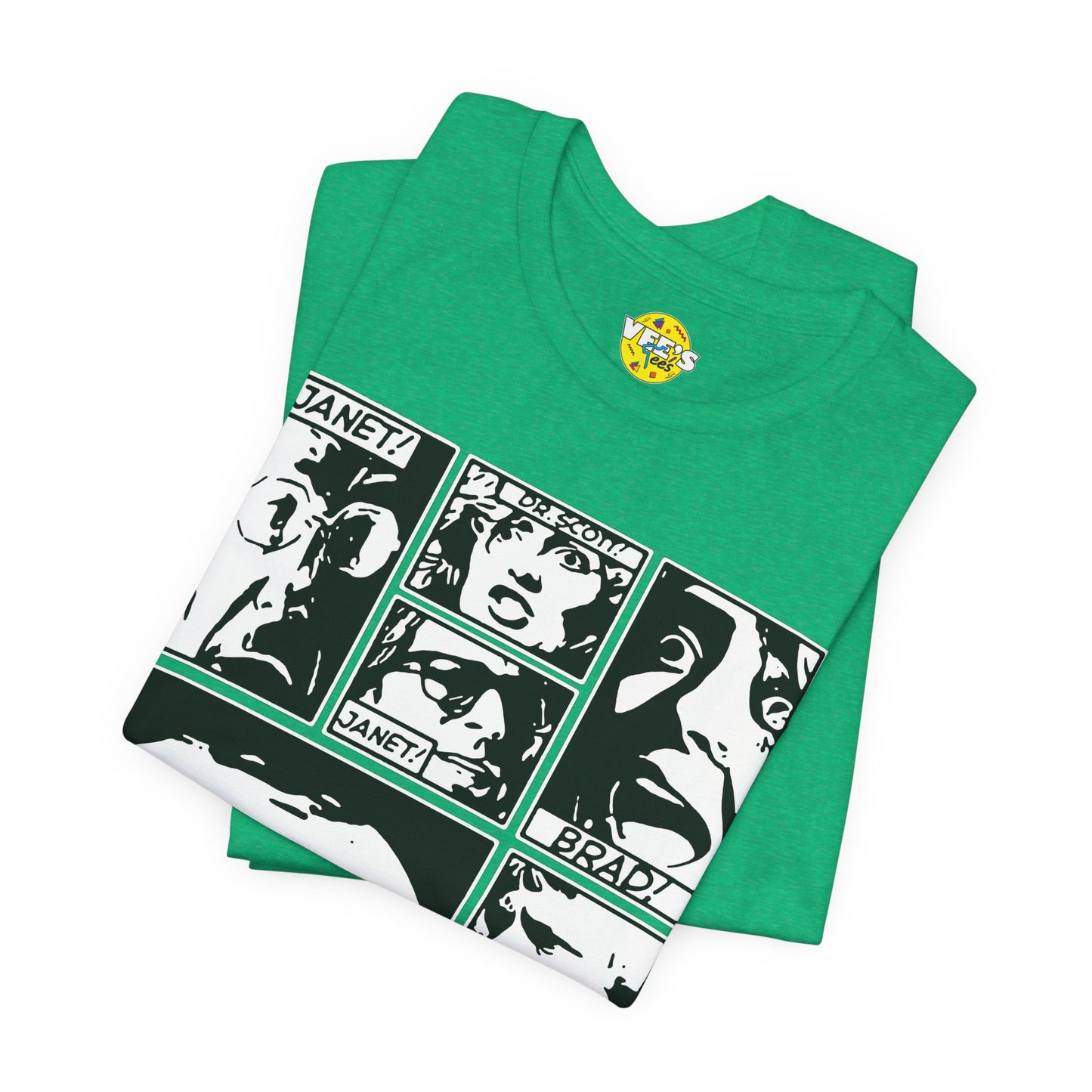 Halloween Rocky Horror Picture Show Cast Comic Book Short Sleeve T-Shirt