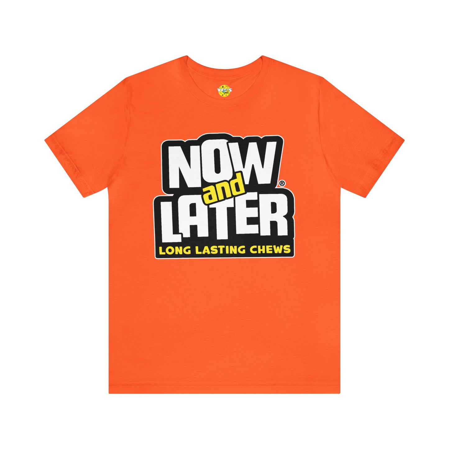 90s Nostalgia - Now and Later Logo Short Sleeve T-Shirt - Retro Now and Later Candy Logo