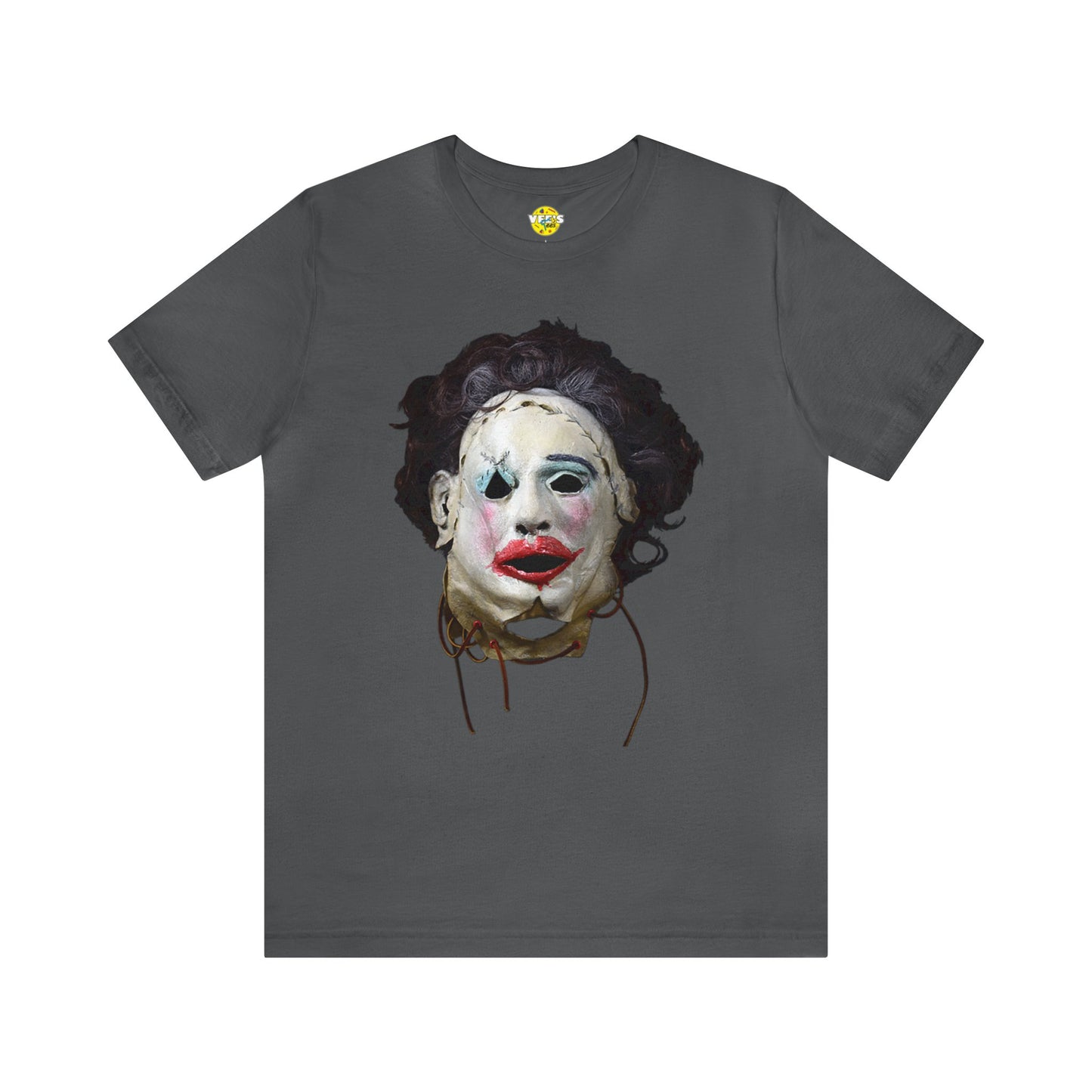 Halloween Leatherface Mask Texas Chainsaw Massacre Short Sleeve T-Shirt - Horror Icon Tee, Classic Movie Graphic Shirt