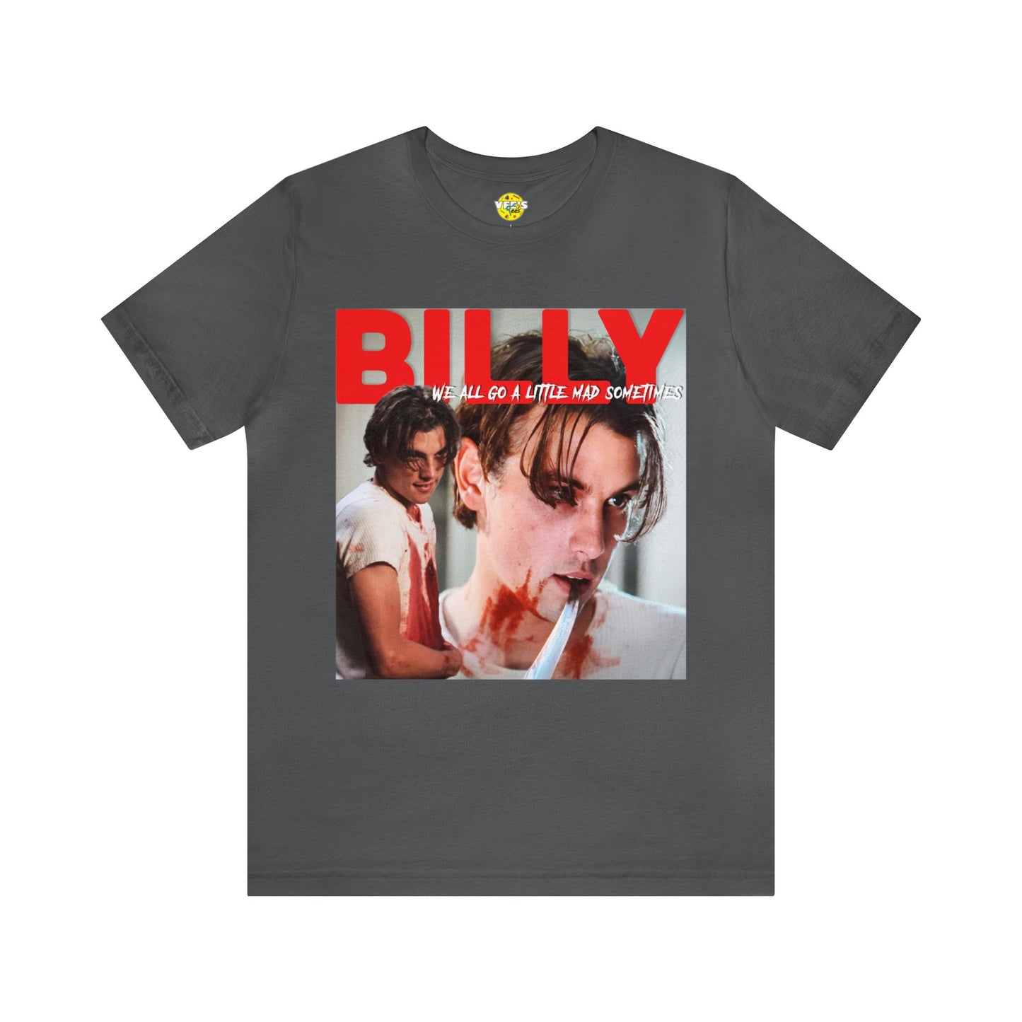 Halloween Billy Loomis Scream Short Sleeve T-Shirt - Classic Horror Movie Fan Tee, Retro Ghostface Character Graphic Shirt