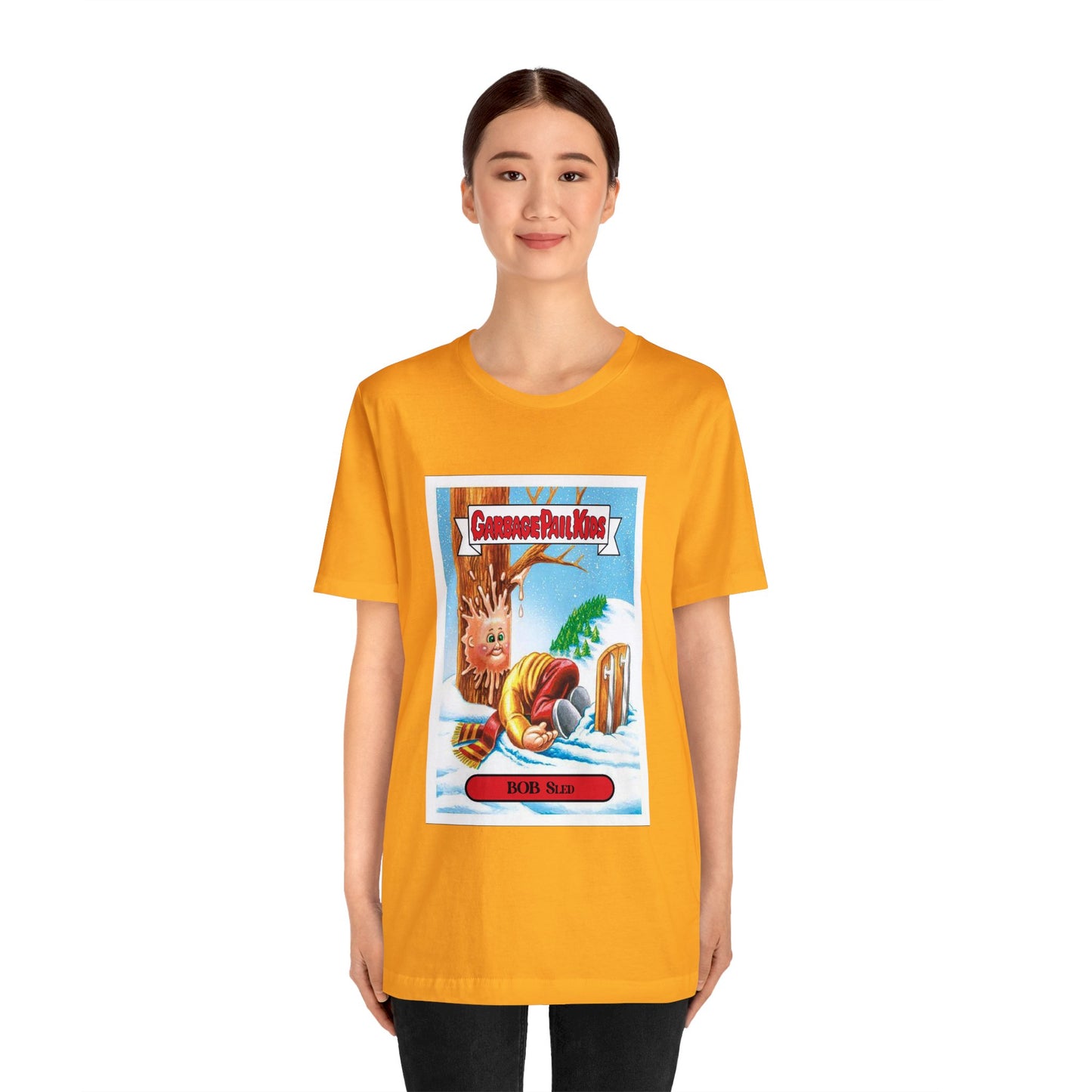 Garbage Pail Kids tshirt - Christmas Garbage Pail Kids tshirt - Bob Sled Garbage Pail Kid tshirt - Garbage Pail Kid Bob Sled tshirt