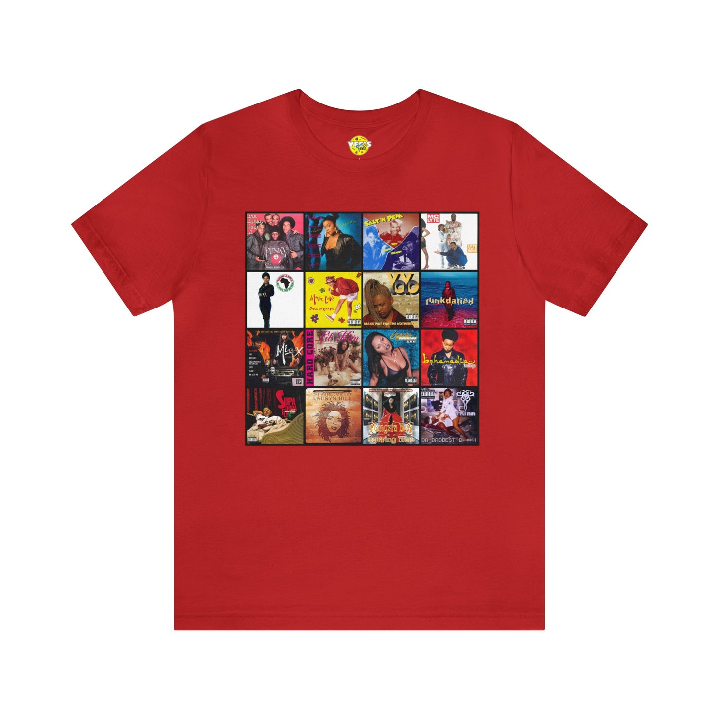 Founding Ladies of Hip Hop Album Cover Collage T-Shirt, Vintage Rap Legends Tee, 80s 90s Music Shirt