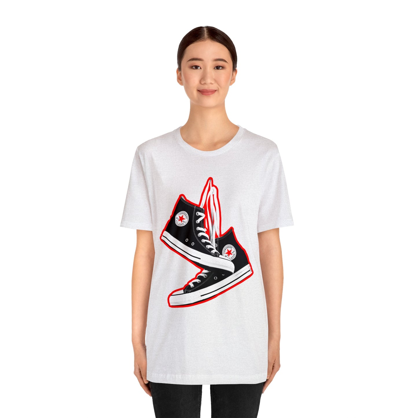 Black Sneakers tshirt - 90s Sneakers tshirt - converse chuck taylor all stars tshirt - High Top Chuck Taylor All Stars Tshirt