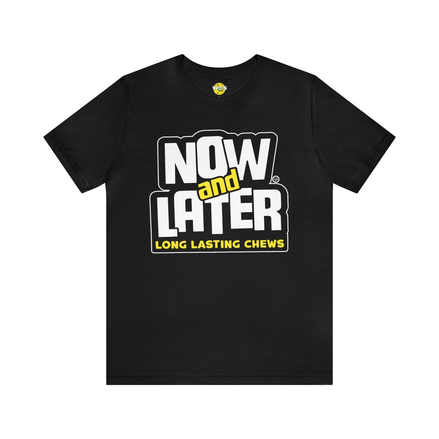 90s Nostalgia - Now and Later Logo Short Sleeve T-Shirt - Retro Now and Later Candy Logo