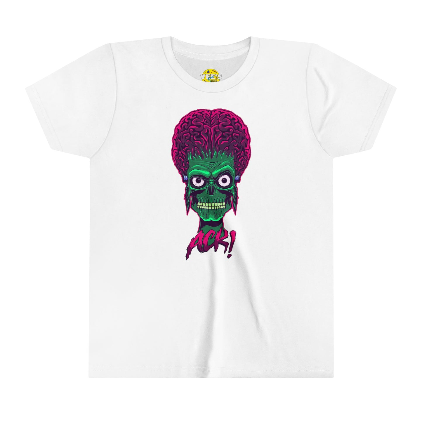 Mars Attacks! Ack! Kids' Graphic Tee, Bella Canvas 3001Y, Movie TShirt