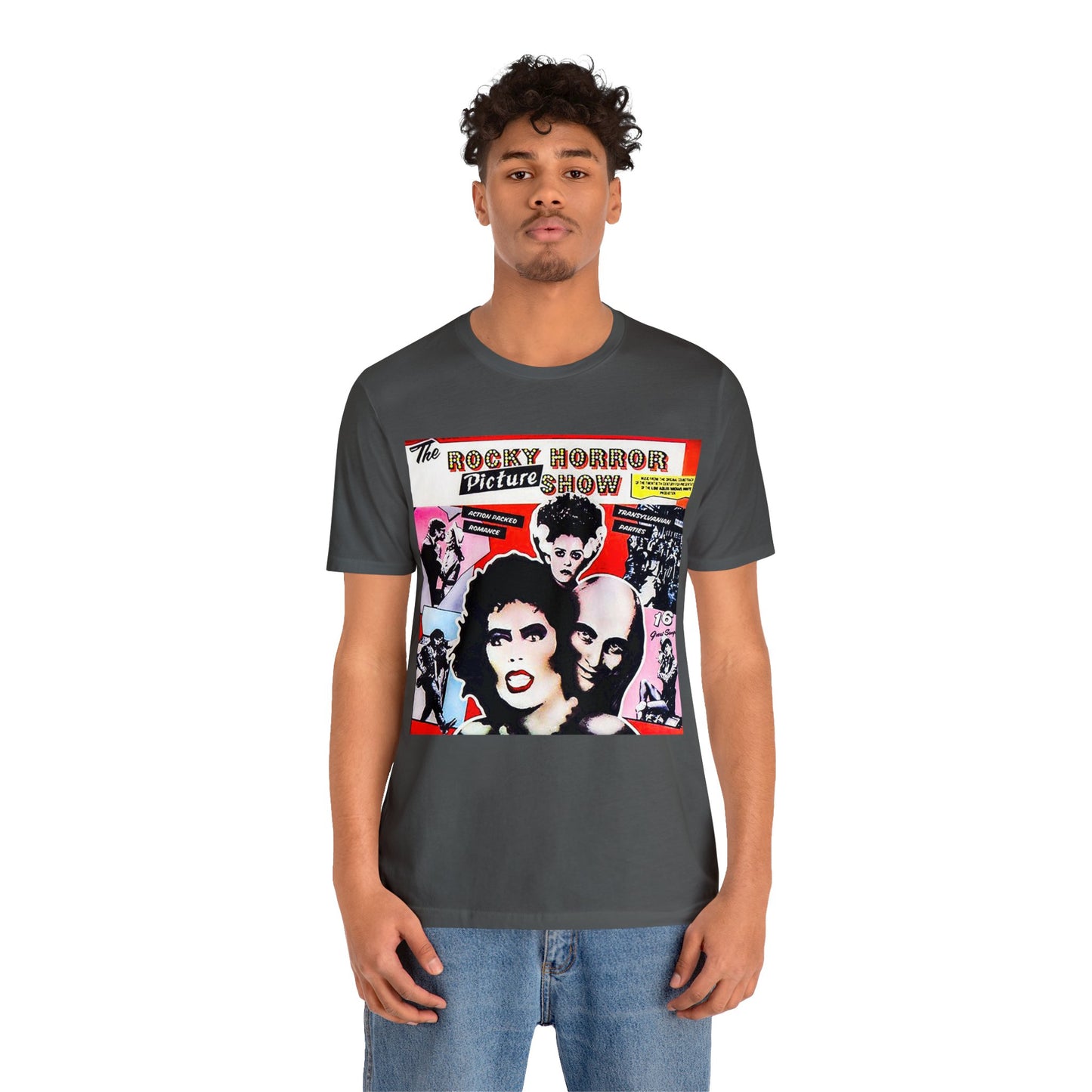 Halloween Rocky Horror Picture Show Album Cover Short Sleeve T-Shirt - Classic Musical Tee - Cult Film Shirt - Time Warp Fan Gift