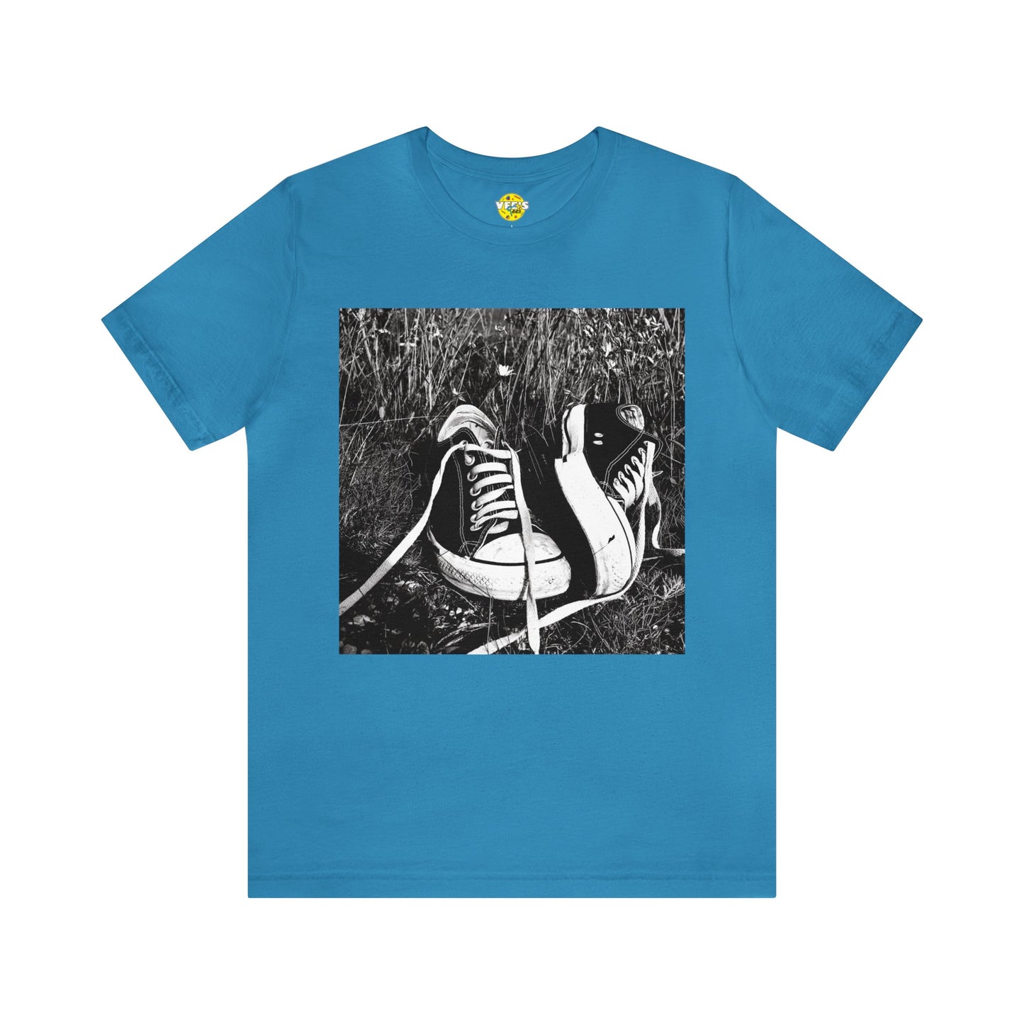 Black & White Chuck Taylors  Short Sleeve T-Shirt - Classic Sneaker Lover Tee, Vintage Shoe Graphic Shirt