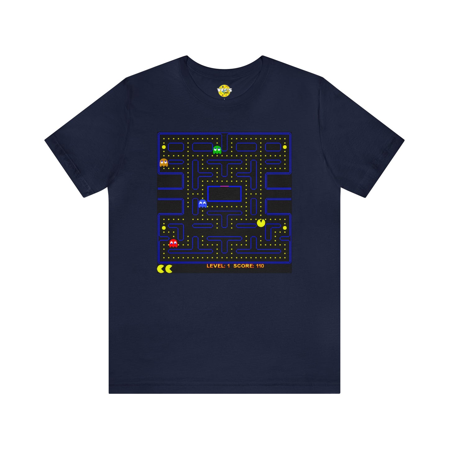 Retro Pac-Man Arcade Game Short Sleeve T-Shirt - Classic Vintage Gamer Tee