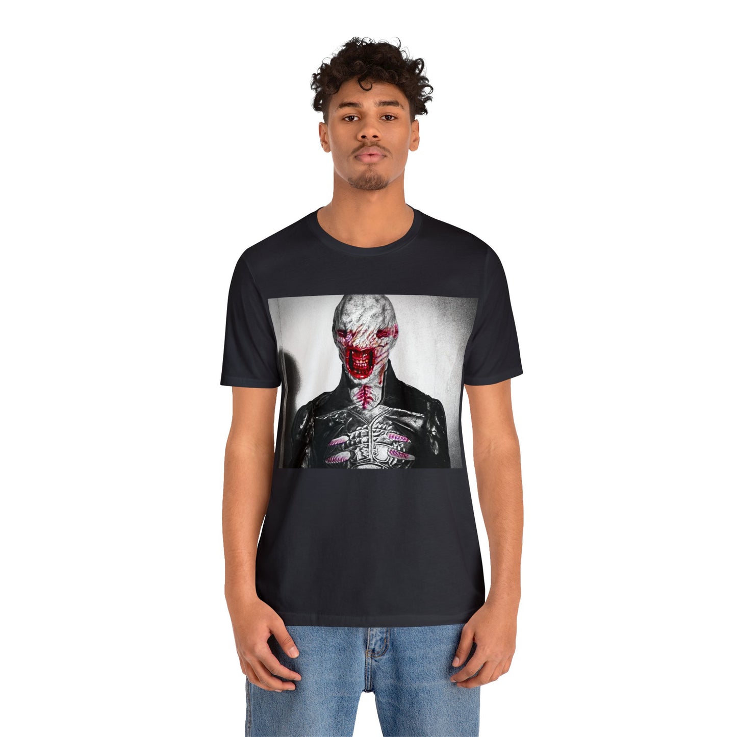 Halloween Chatterer Hellraiser Short Sleeve T-Shirt - Clive Barker Horror Movie Tee, Cenobite Art Shirt