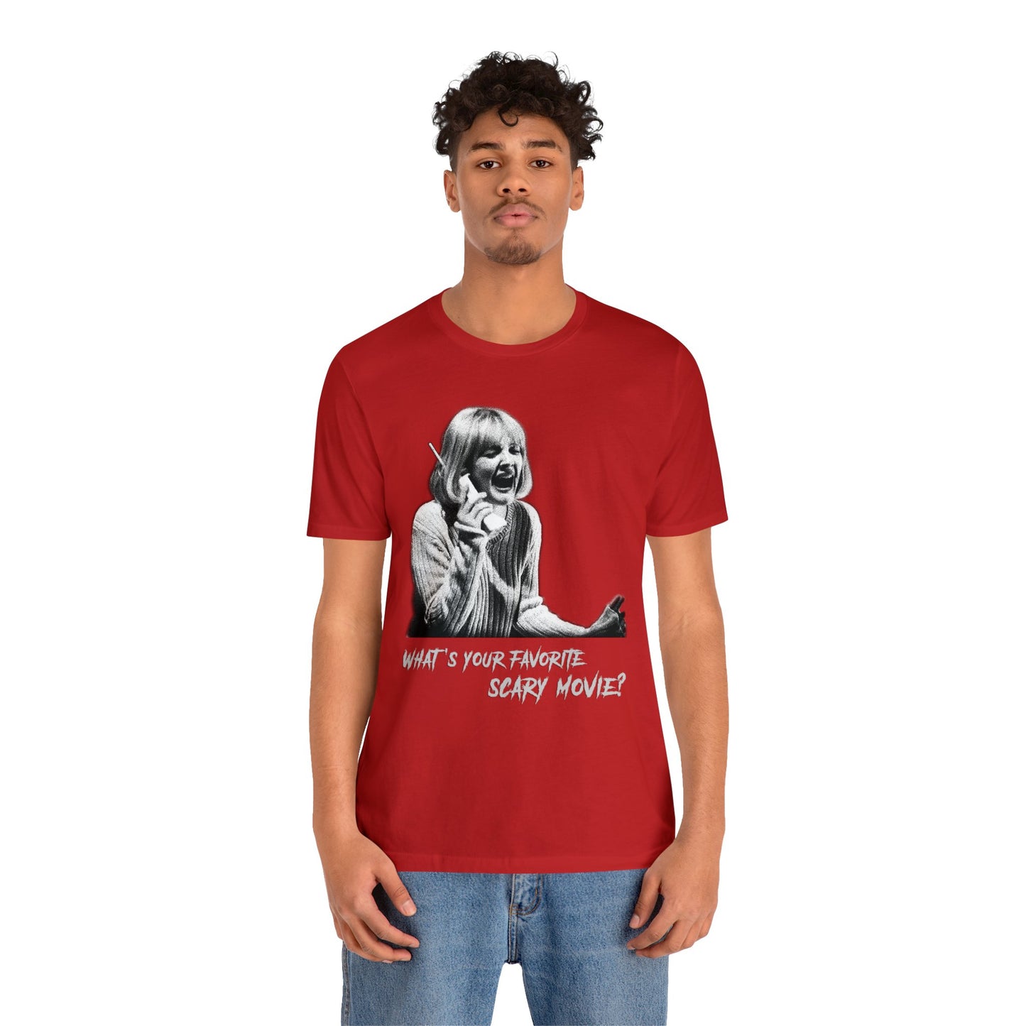 Halloween Casey Becker Scream Movie Short Sleeve T-Shirt - Horror Film Fan Tee, Classic Slasher Icon Shirt