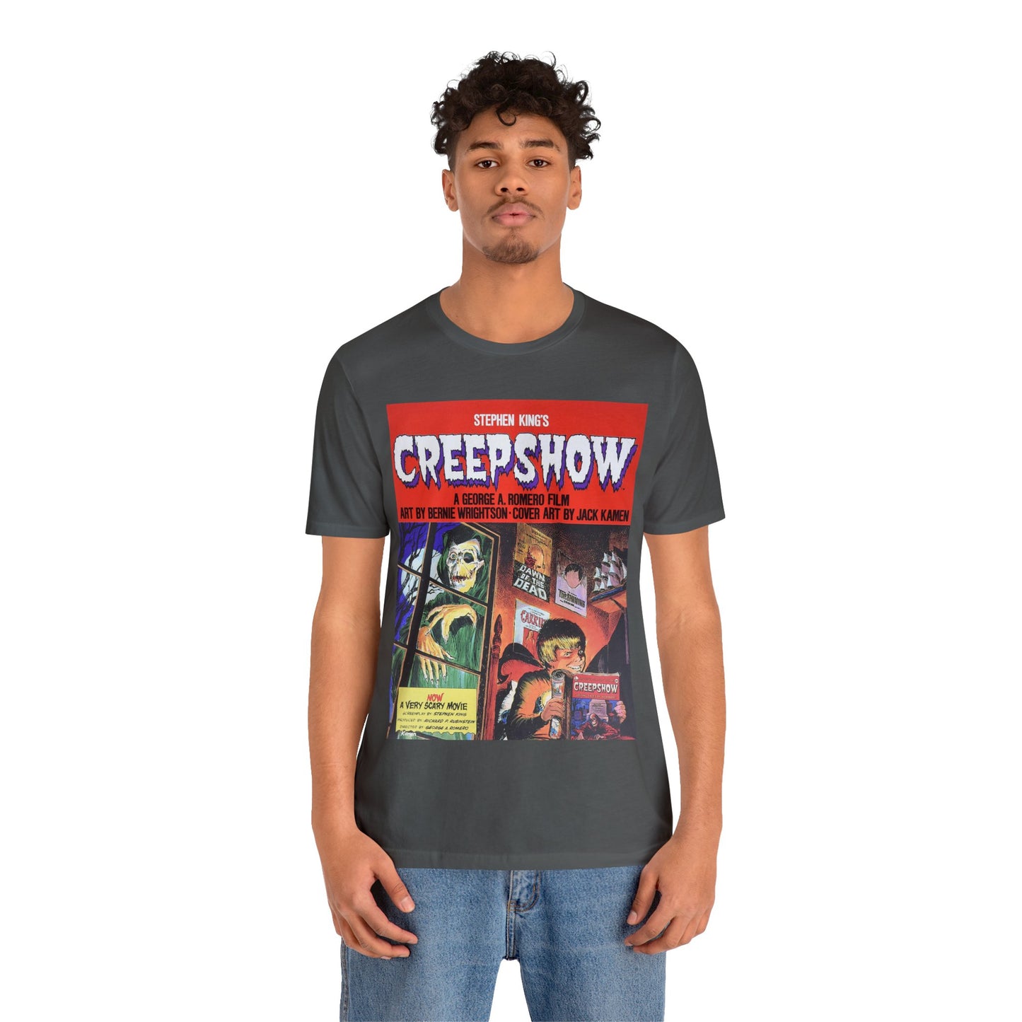 Halloween Creepshow Movie Poster Short Sleeve T-Shirt - Vintage Horror Tee, Classic Film Graphic Shirt