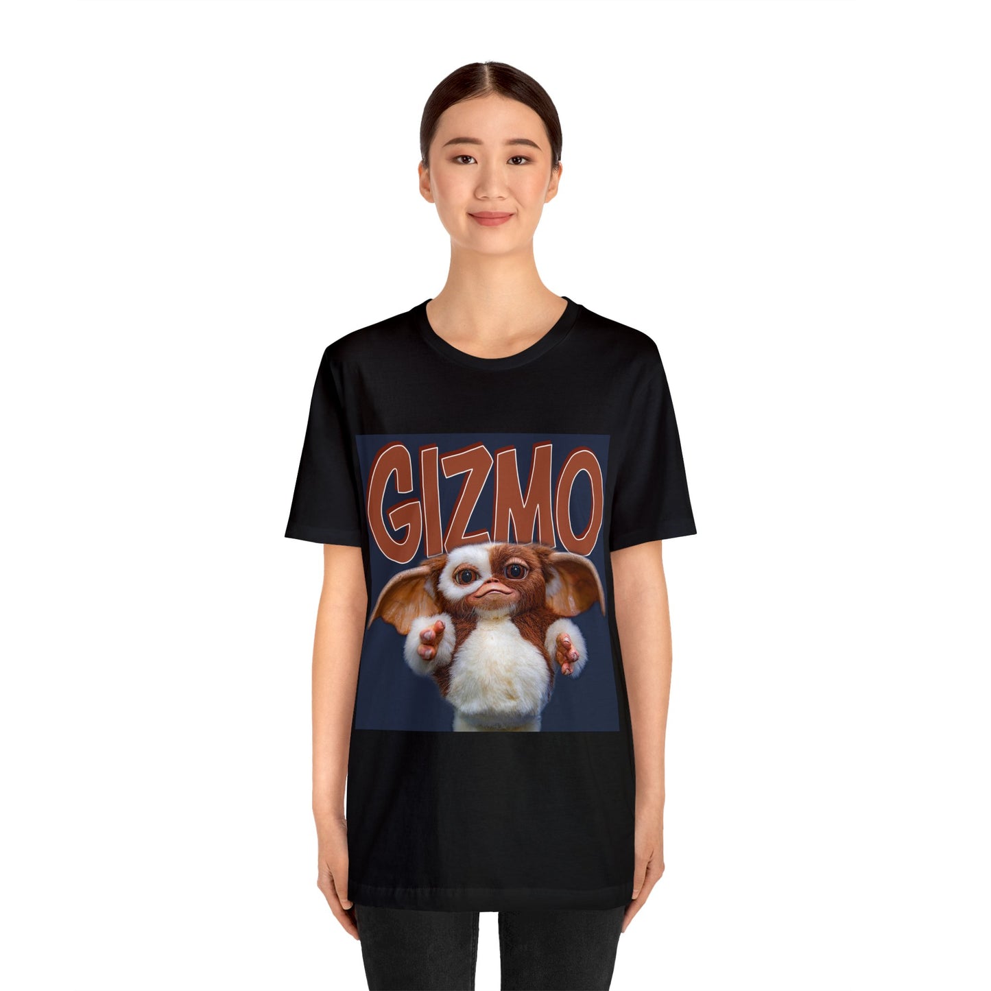 Halloween Gizmo from Gremlins Short Sleeve T-Shirt - Cute Mogwai Graphic Tee, 80s Movie Nostalgia Shirt