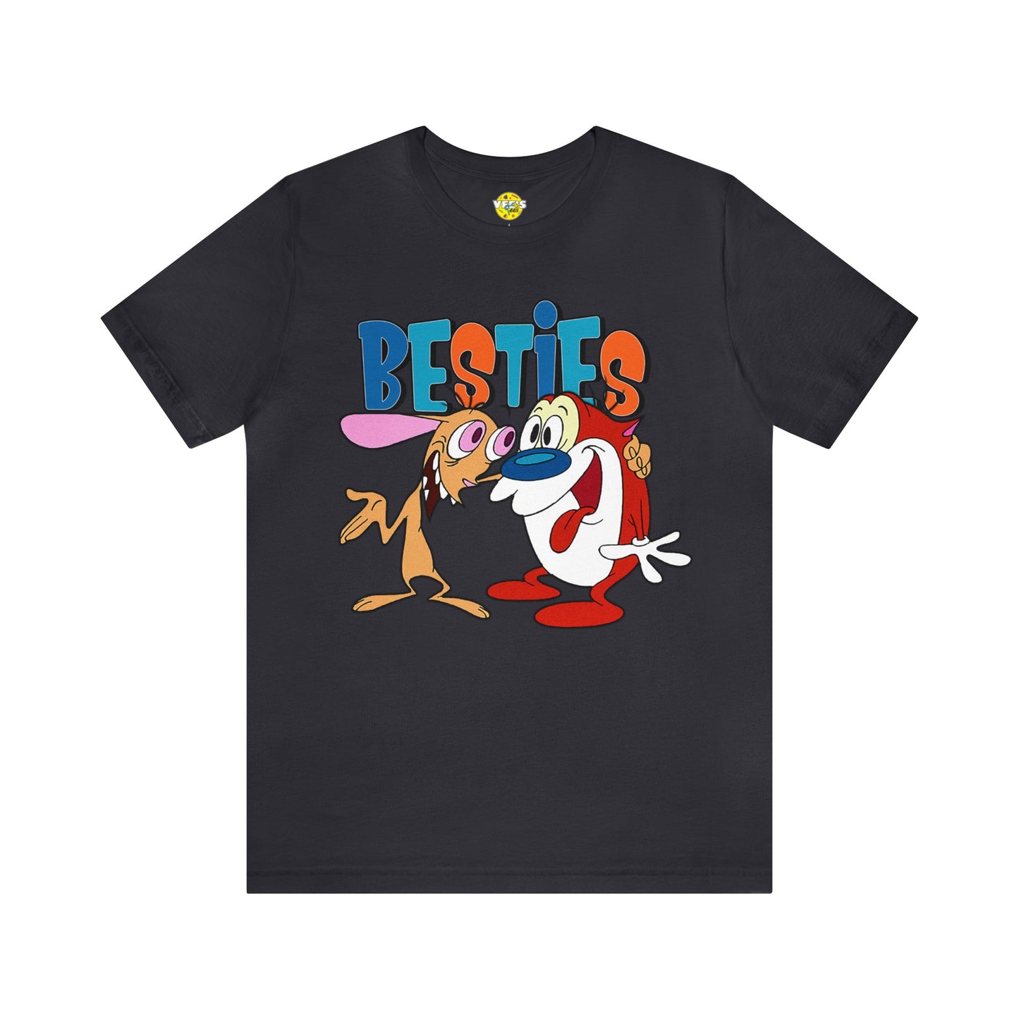 Ren & Stimpy Besties Short Sleeve T-shirt - 90s Cartoon Retro TV Show