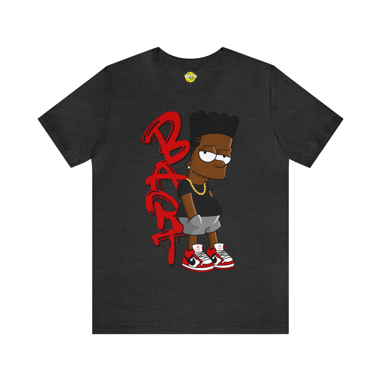 Black Bart Simpson TShirt - Red, Urban Streetwear, Vintage Cartoon Shirt, Hip Hop Inspired Tee