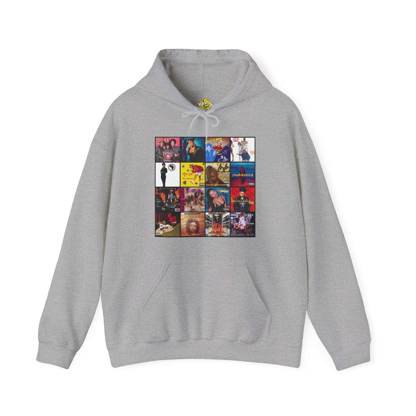 Founding Ladies of Hip Hop Album Cover Collage Hoodie, Vintage Rap Legends Sweatshirt, 80s 90s Hip Hop