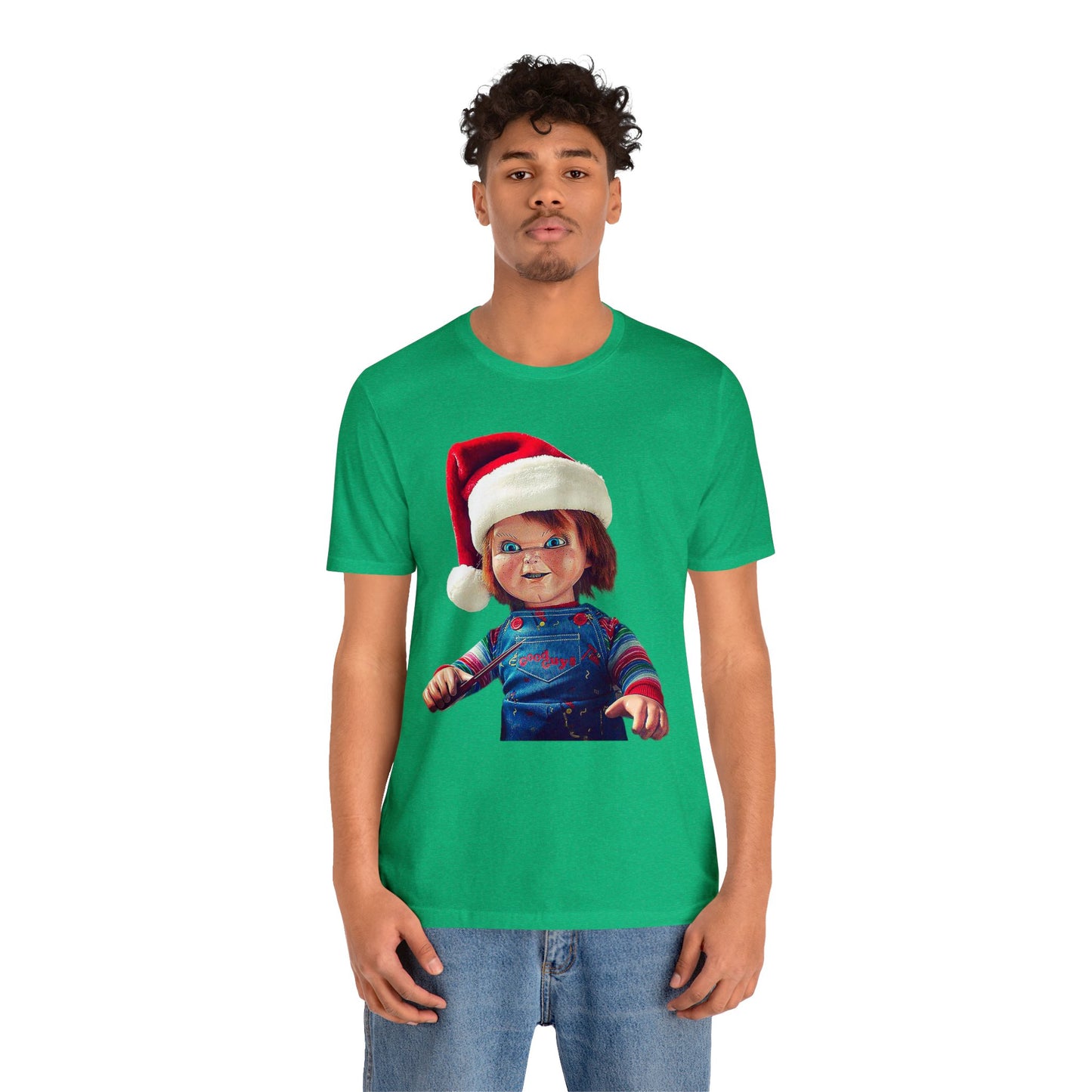 Yuletide Chucky Holiday Short Sleeve T-Shirt - Festive Horror Christmas Tee