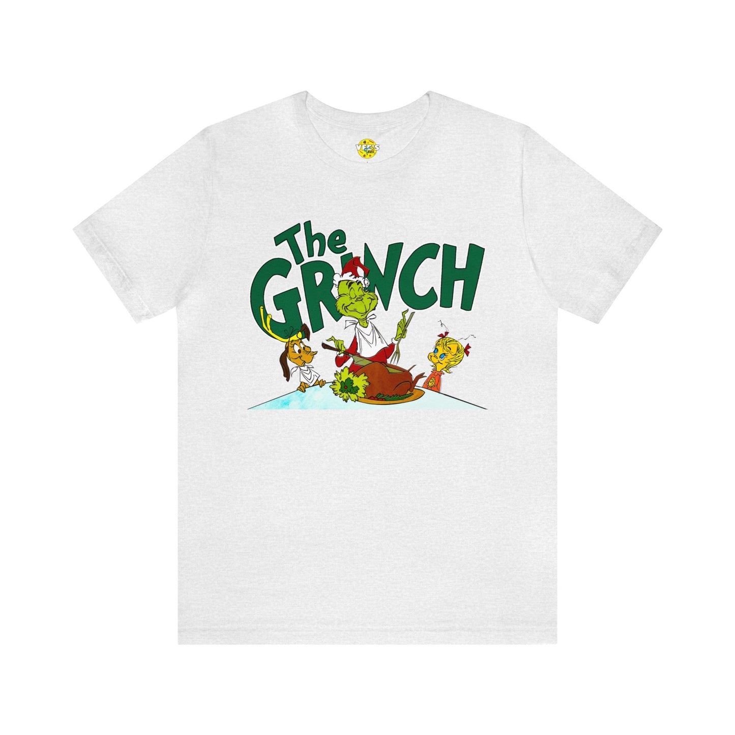 The Grinch cartoon tshirt - The Grinch Christmas table tshirt - Holiday Grinch Christmas table tshirt - Christmas Grinch dinner tshirt