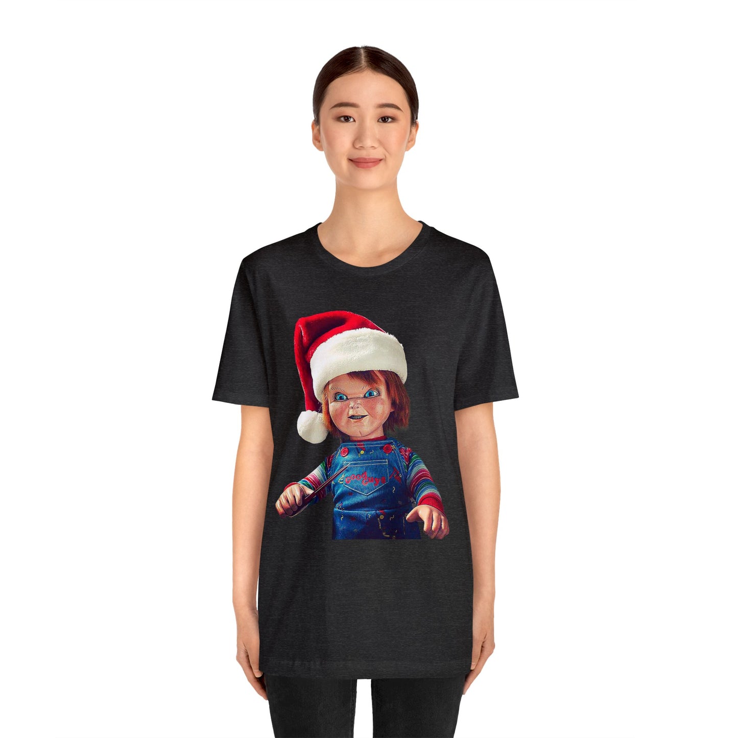 Yuletide Chucky Holiday Short Sleeve T-Shirt - Festive Horror Christmas Tee