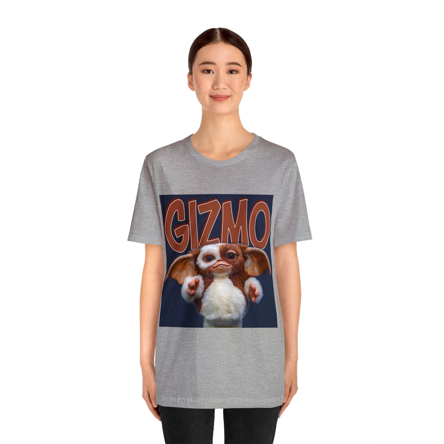 Halloween Gizmo from Gremlins Short Sleeve T-Shirt - Cute Mogwai Graphic Tee, 80s Movie Nostalgia Shirt