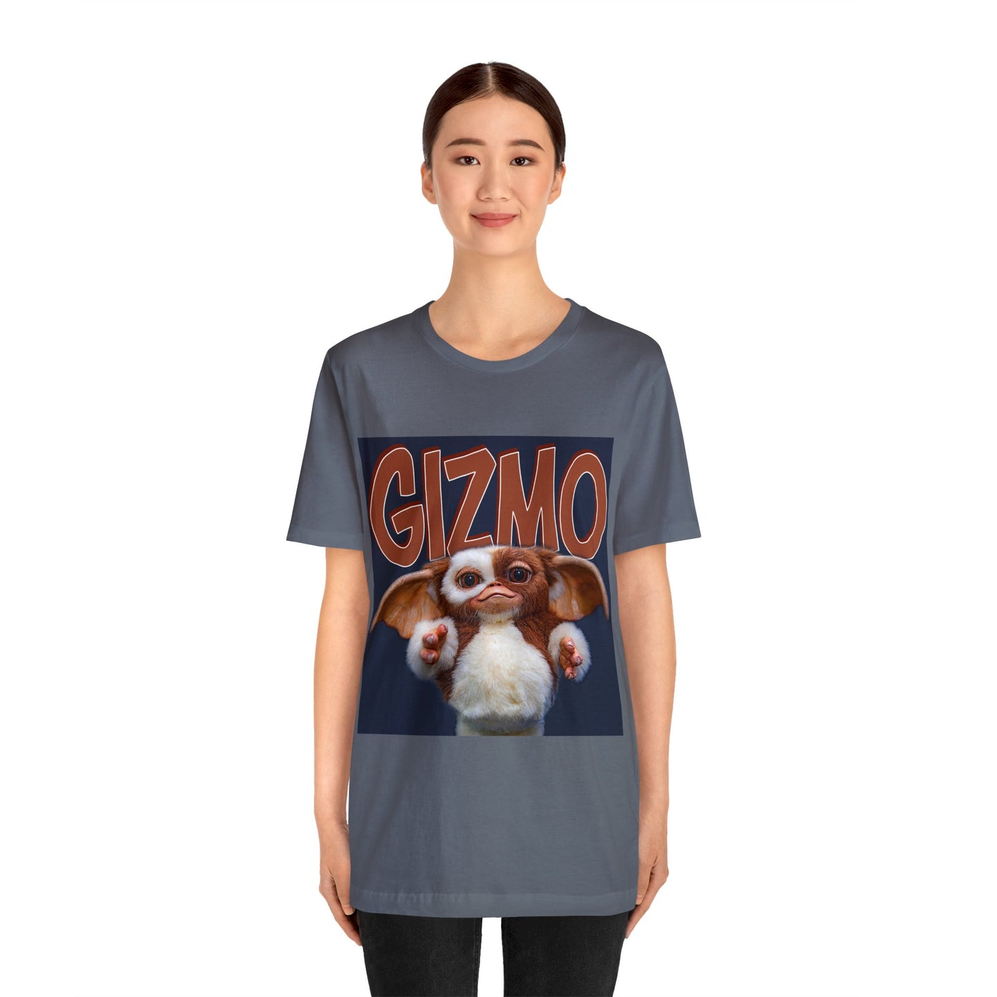 Halloween Gizmo from Gremlins Short Sleeve T-Shirt - Cute Mogwai Graphic Tee, 80s Movie Nostalgia Shirt