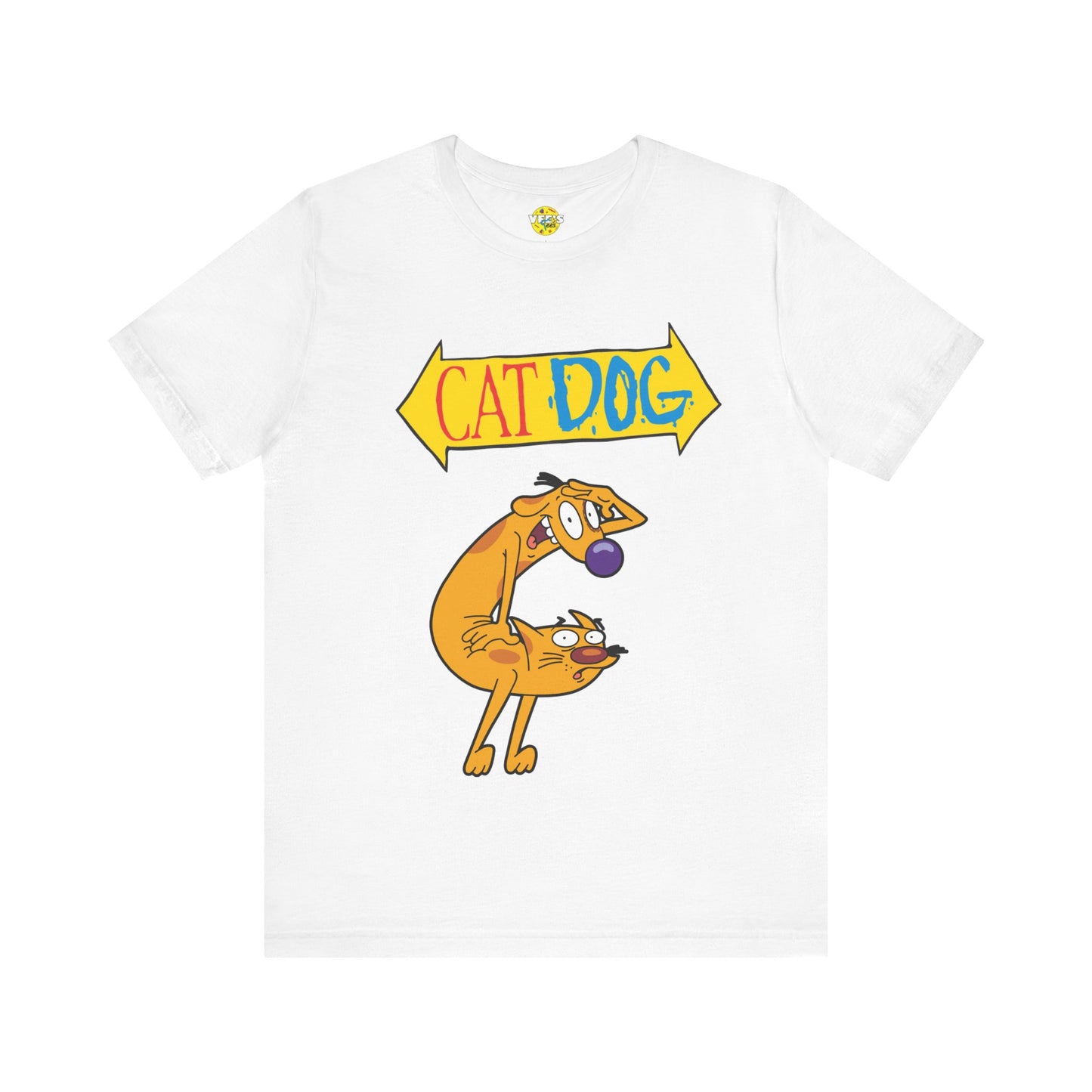 CatDog Retro Cartoon Short Sleeve T-Shirt - '90s Nick Nostalgia Tee