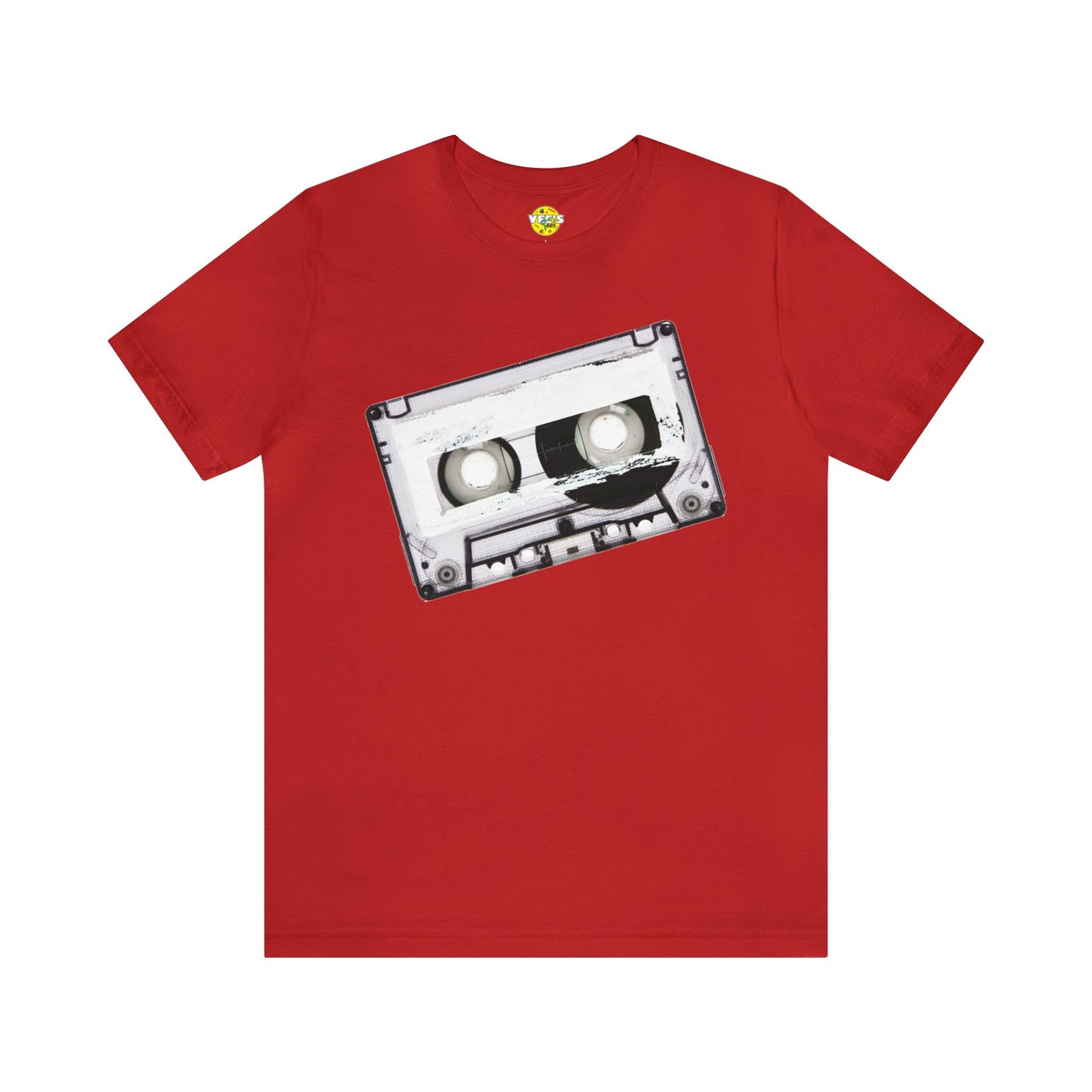 Retro Cassette Tape Short Sleeve T-Shirt - Vintage Music Lover Tee, 80s Nostalgia Graphic Shirt