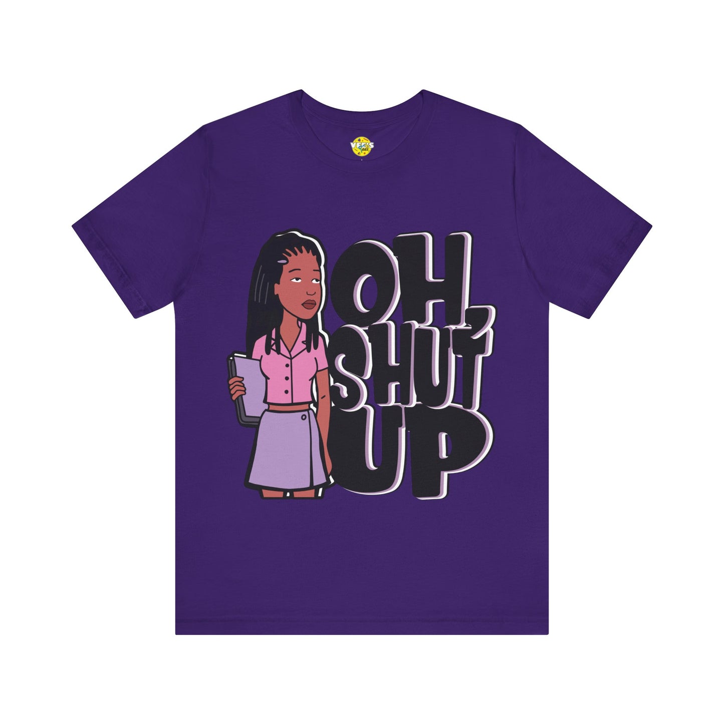 Jodie Landon "Oh, Shut Up" Short Sleeve T-Shirt - Vintage MTV Cartoon Shirt for Retro Fans