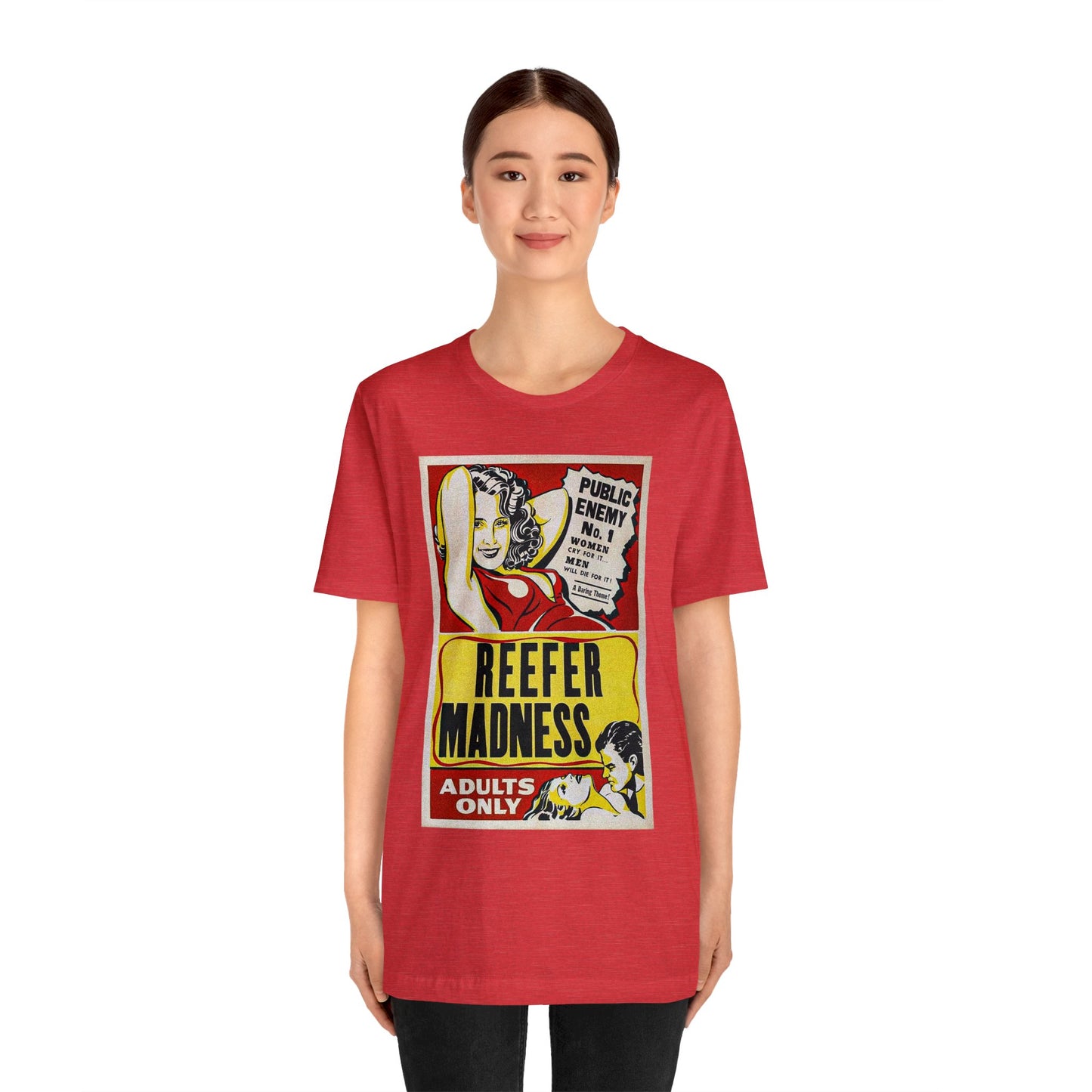 Reefer Madness Movie Poster Short Sleeve T-Shirt - Vintage Stoner Cult Classic Tee