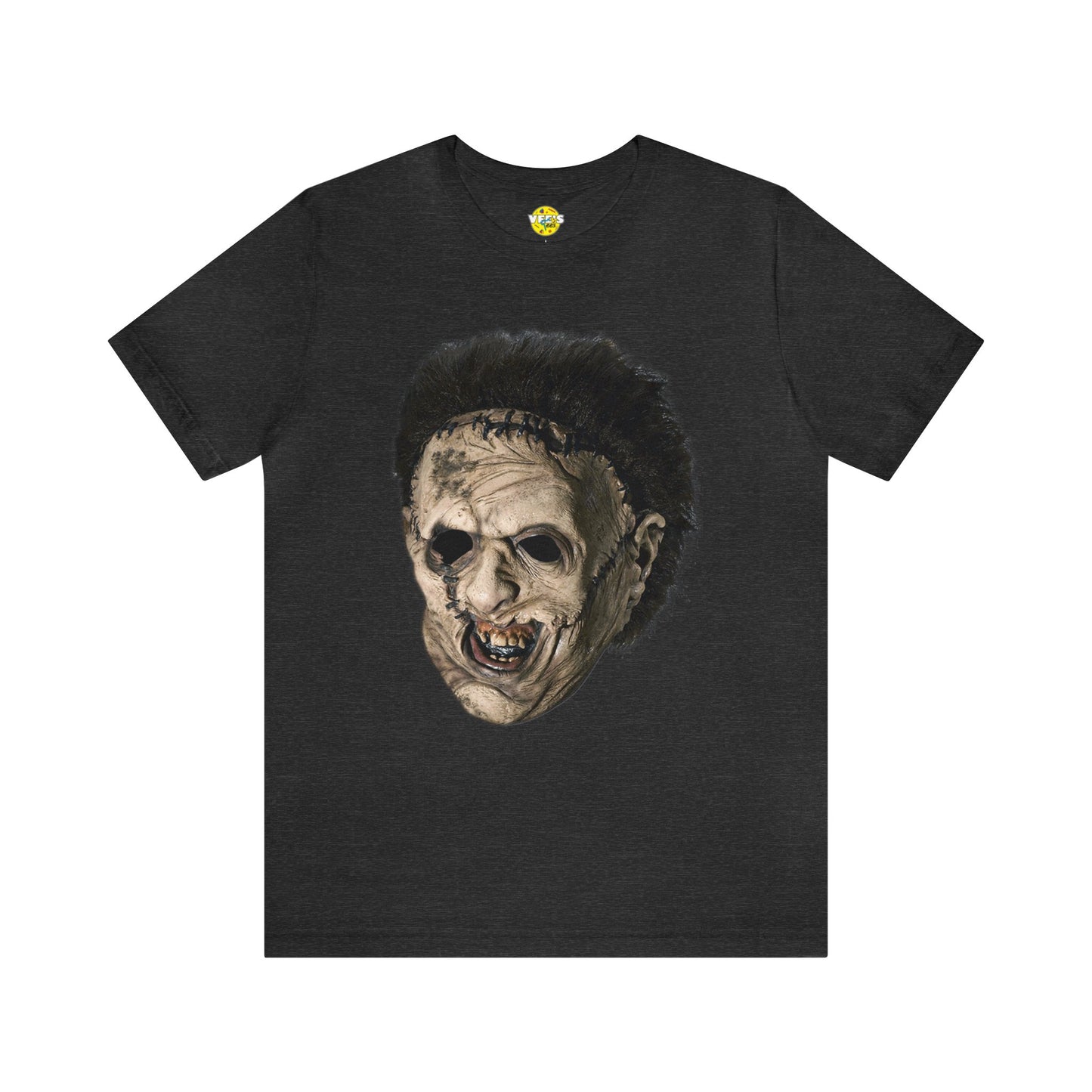 Halloween Leatherface Mask Short Sleeve T-Shirt - Classic Horror Film Tee - Iconic Chainsaw Massacre Shirt