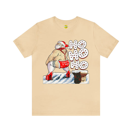 Naughty Santa Christmas tee - Naughty Santa Claus shirt - Ho Ho Ho Naughty Santa tshirt - Santa Claus Heels tshirt