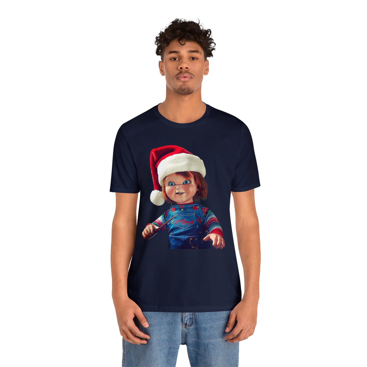 Yuletide Chucky Holiday Short Sleeve T-Shirt - Festive Horror Christmas Tee