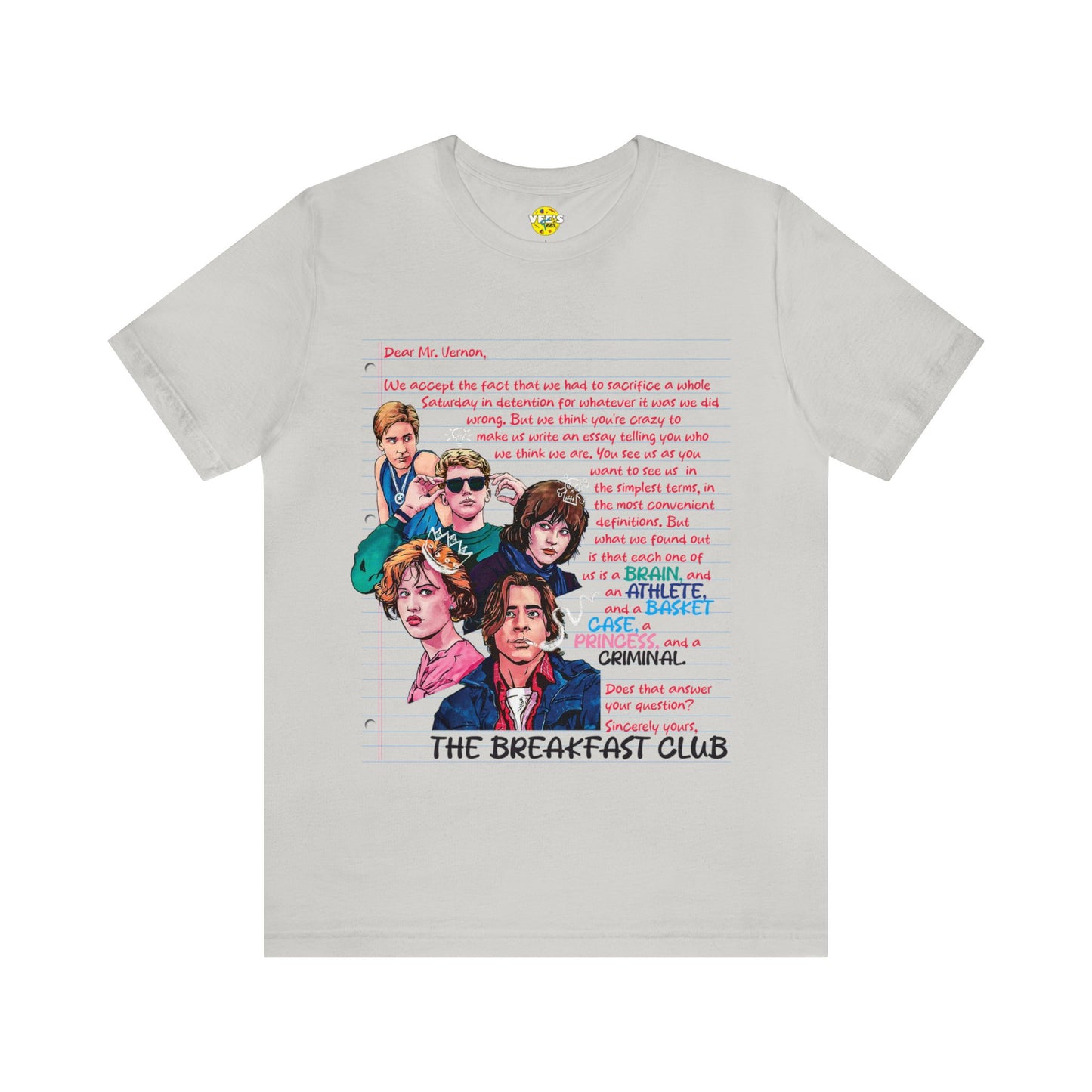 The Breakfast Club Movie - The Breakfast Club Shirt - Retro Teen Movie - The Breakfast Club Movie TShirt - 80s  Teen Movie TShirt