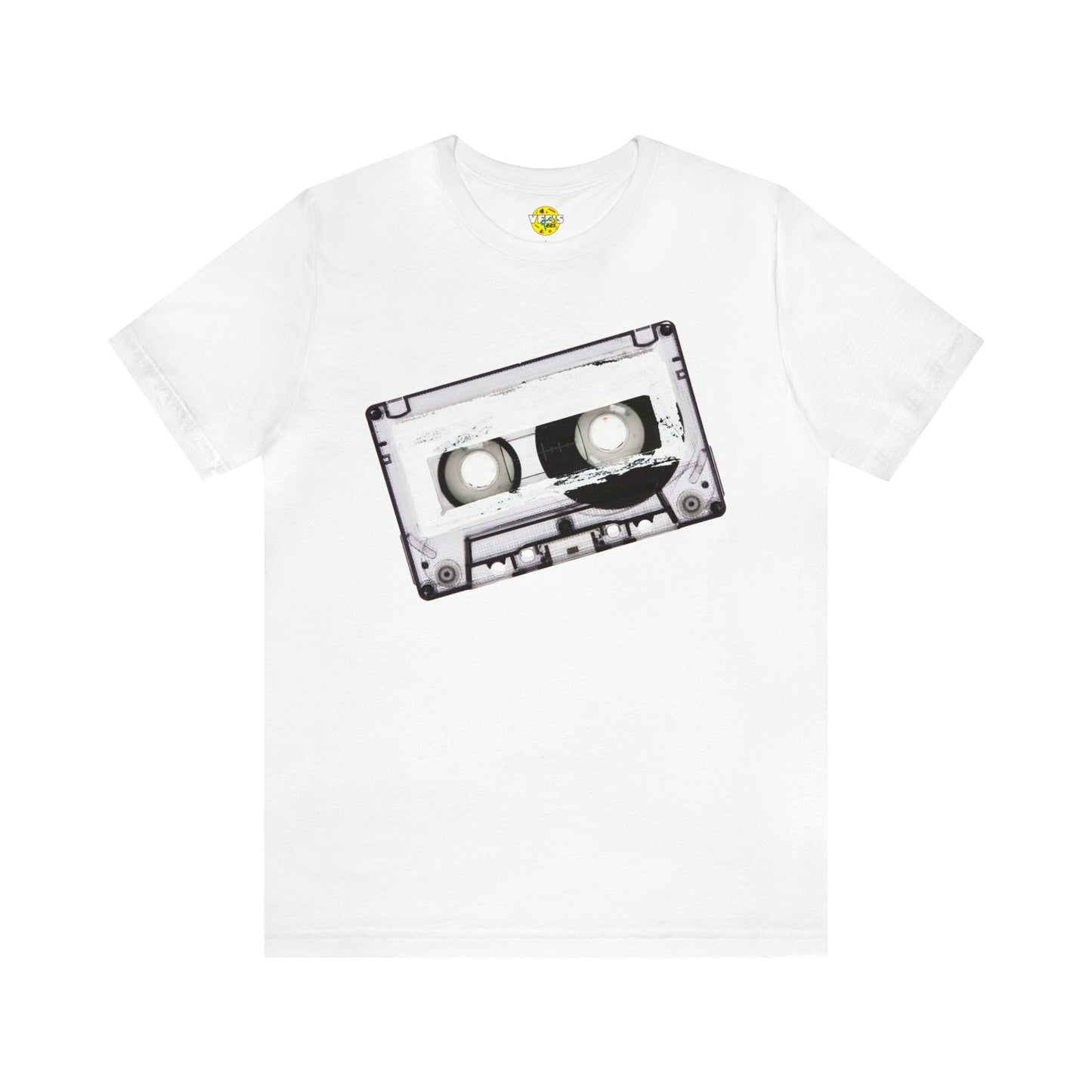 Retro Cassette Tape Short Sleeve T-Shirt - Vintage Music Lover Tee, 80s Nostalgia Graphic Shirt