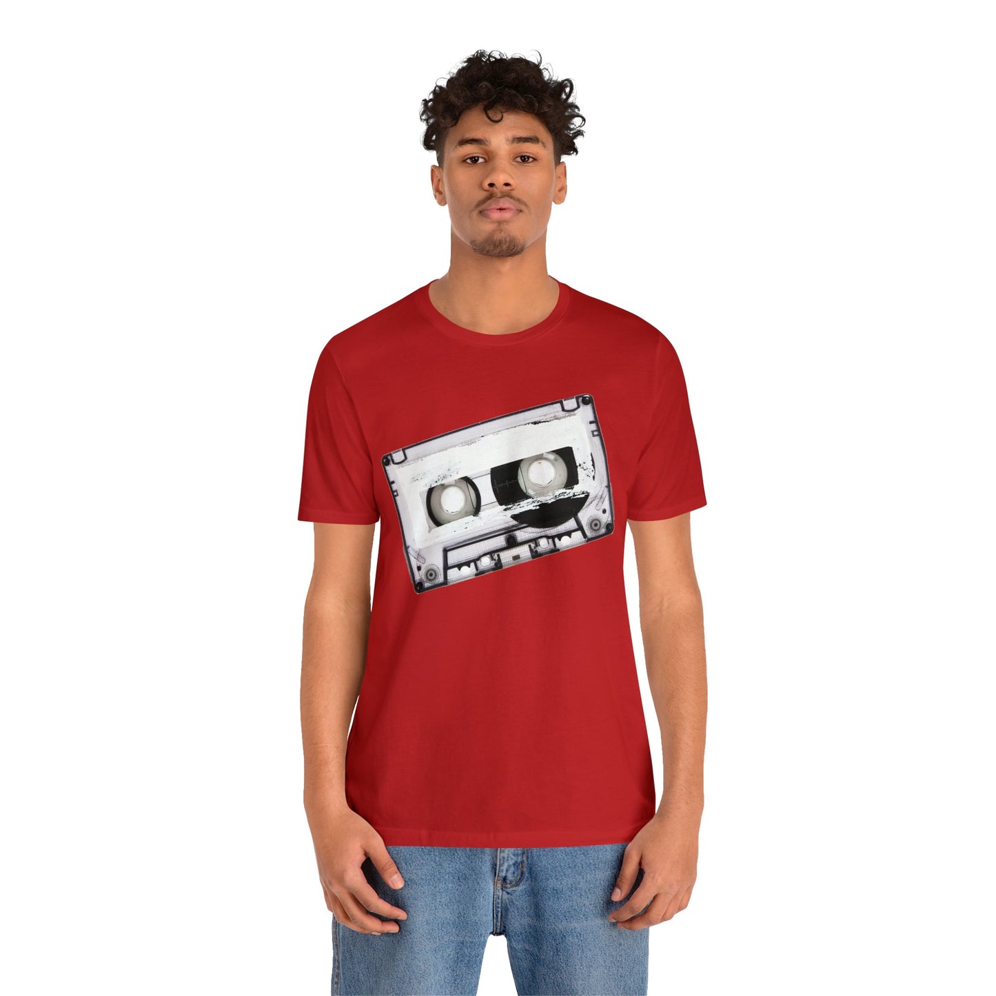 Retro Cassette Tape Short Sleeve T-Shirt - Vintage Music Lover Tee, 80s Nostalgia Graphic Shirt