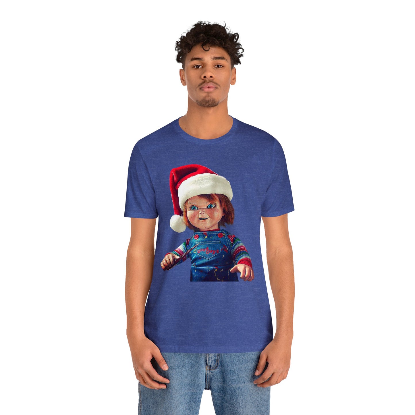 Yuletide Chucky Holiday Short Sleeve T-Shirt - Festive Horror Christmas Tee