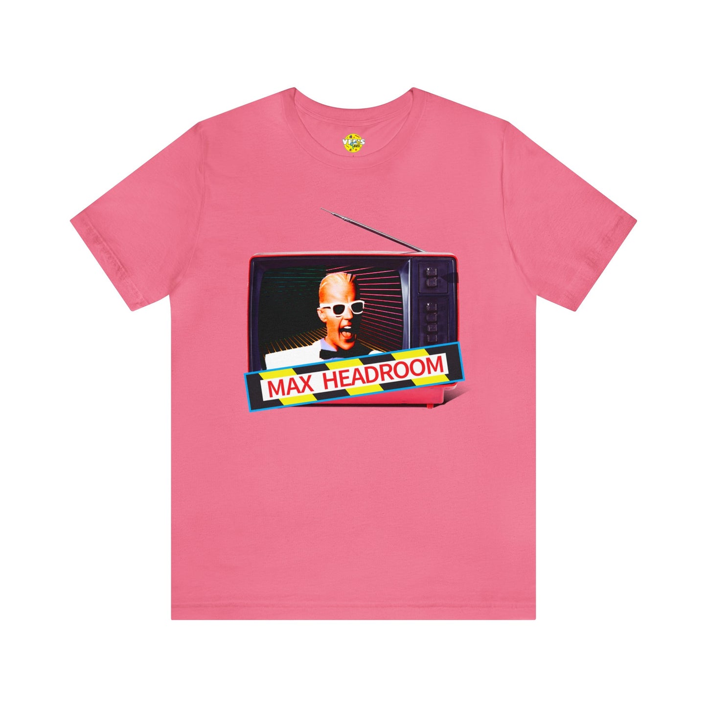 Max Headroom Retro TV Vibes Short Sleeve T-Shirt - Vintage Cyberpunk Tee