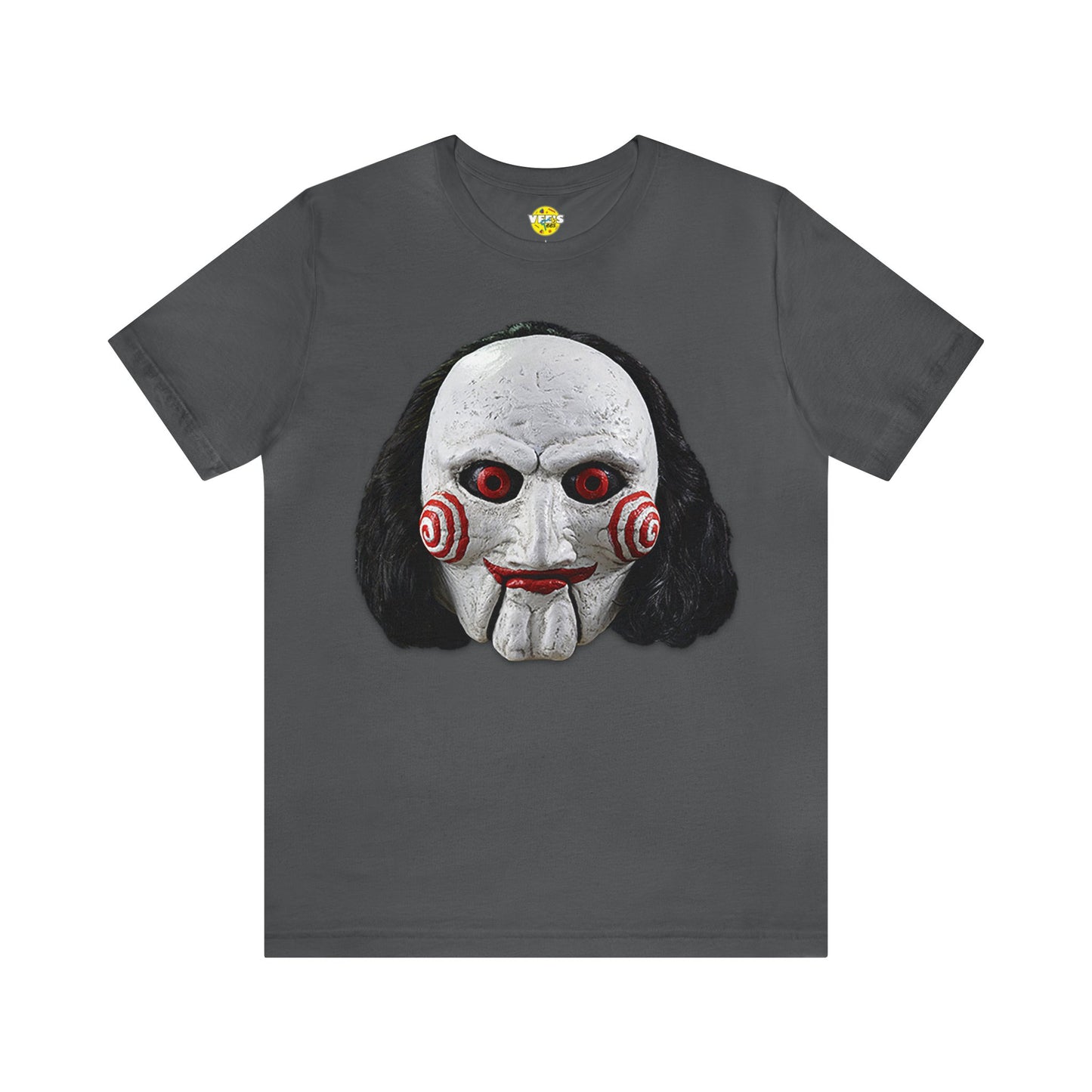 Halloween Billy from SAW Short Sleeve T-Shirt - Horror Icon Tee, Classic Film Graphic Shirt