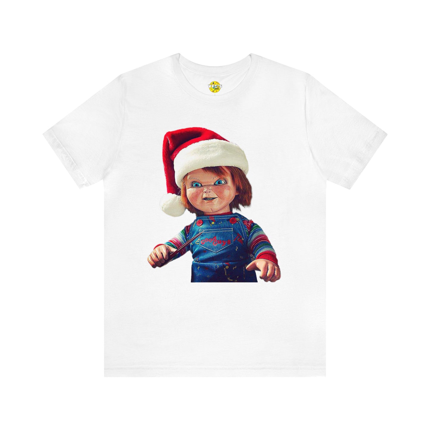 Yuletide Chucky Holiday Short Sleeve T-Shirt - Festive Horror Christmas Tee