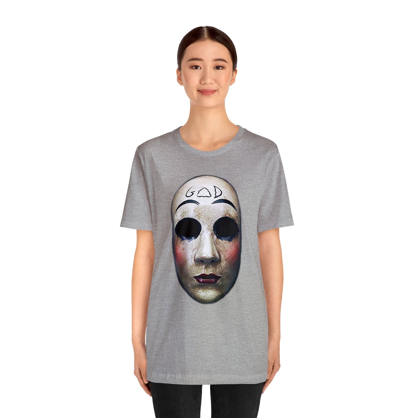 Halloween The Purge God Mask Short Sleeve T-Shirt - Iconic Horror Movie Tee, The Purge Mask Graphic Shirt