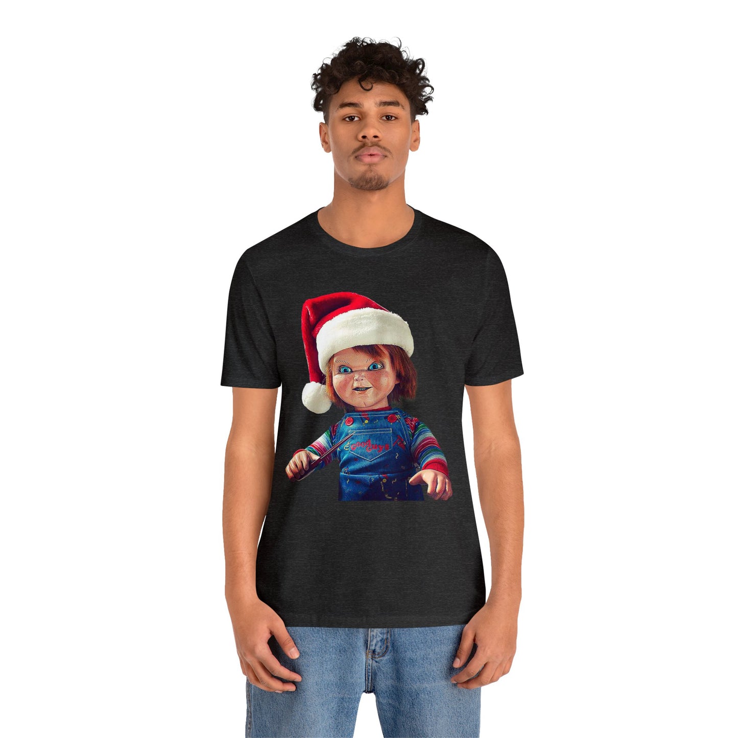 Yuletide Chucky Holiday Short Sleeve T-Shirt - Festive Horror Christmas Tee