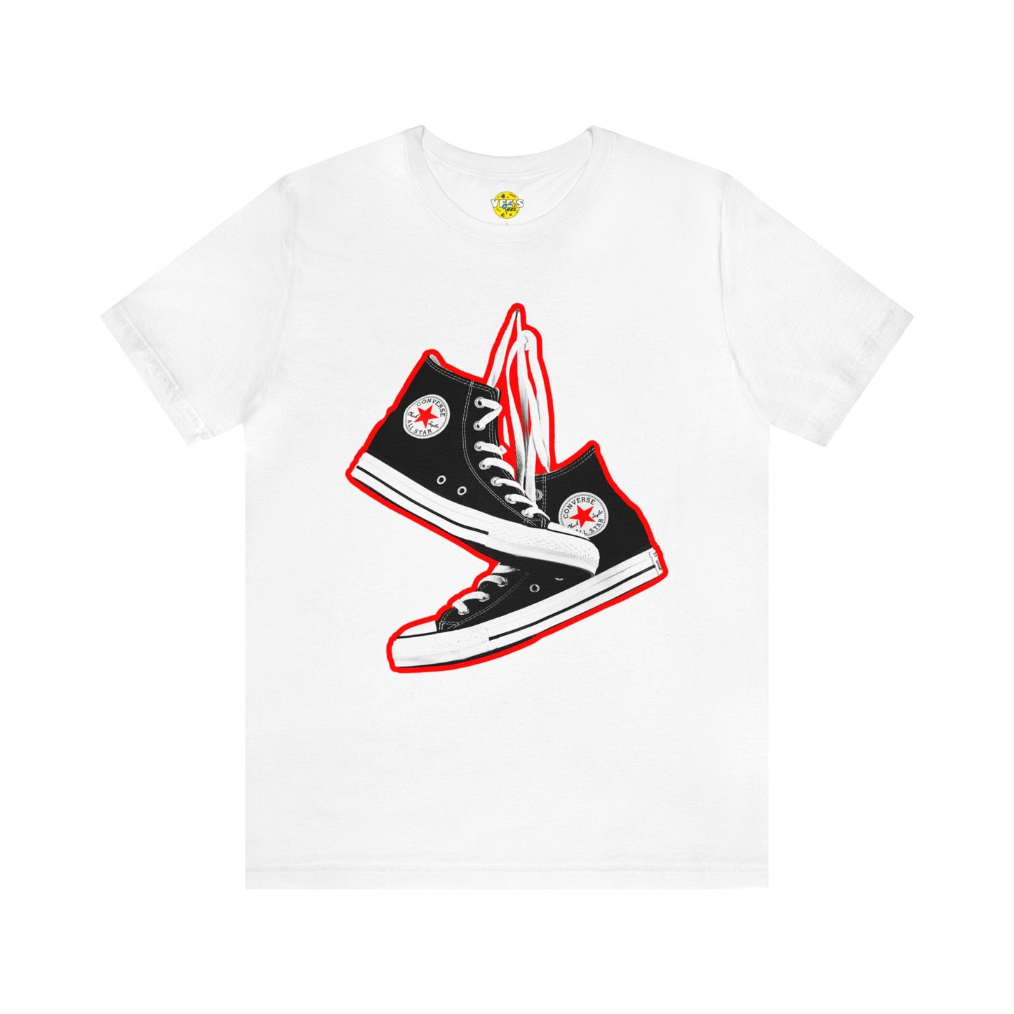 Black Sneakers tshirt - 90s Sneakers tshirt - converse chuck taylor all stars tshirt - High Top Chuck Taylor All Stars Tshirt