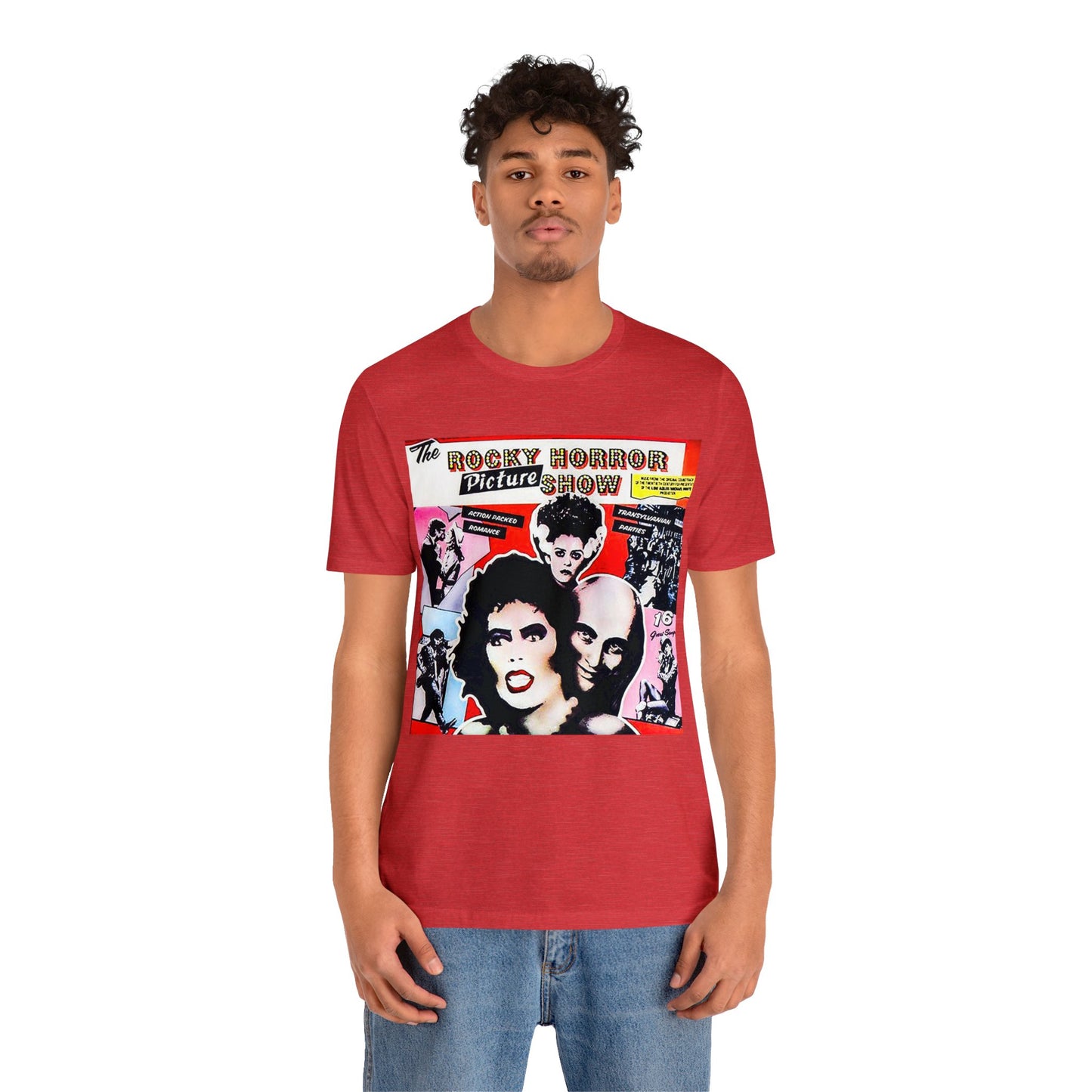 Halloween Rocky Horror Picture Show Album Cover Short Sleeve T-Shirt - Classic Musical Tee - Cult Film Shirt - Time Warp Fan Gift