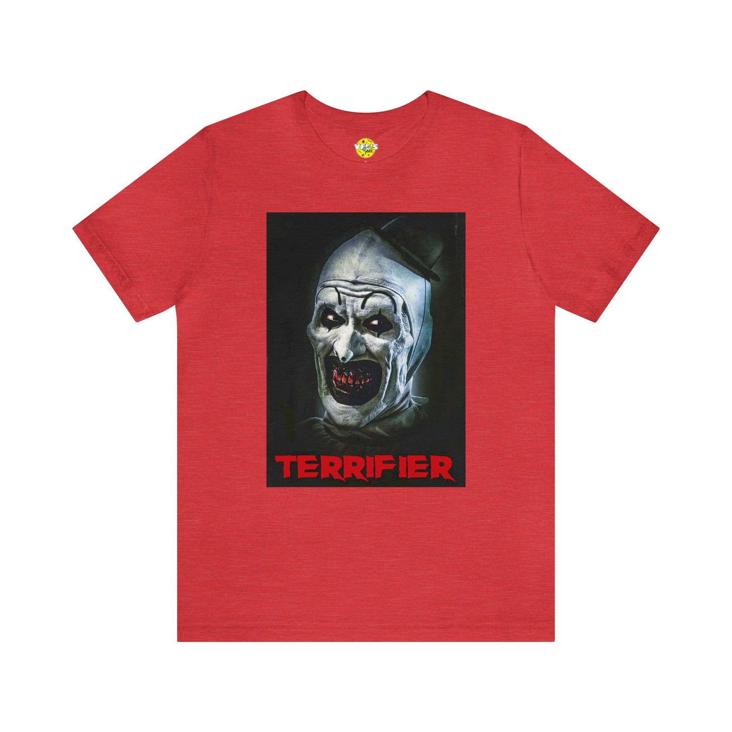 Halloween Terrifier Short Sleeve T-Shirt - Art the Clown Tee - Horror Movie Shirt