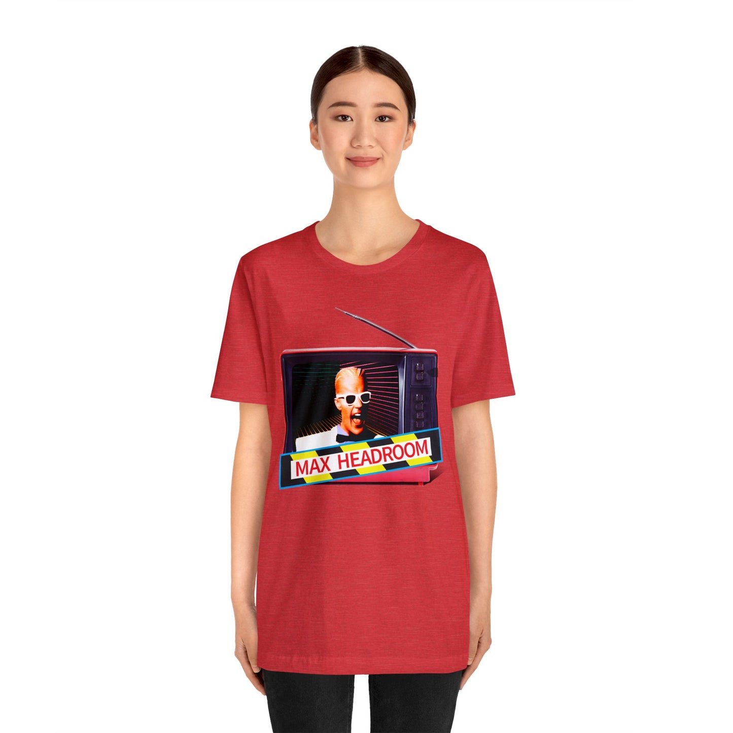 Max Headroom Retro TV Vibes Short Sleeve T-Shirt - Vintage Cyberpunk Tee