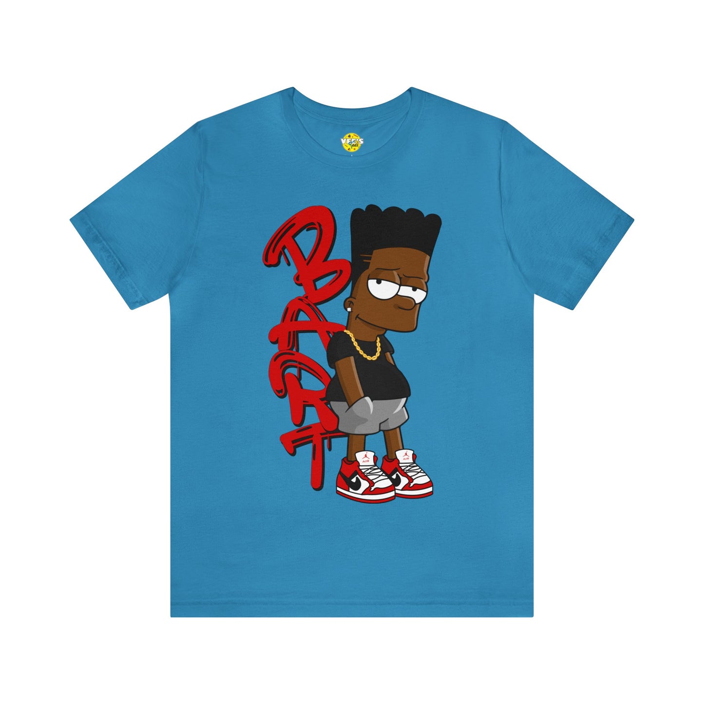 Black Bart Simpson TShirt - Red, Urban Streetwear, Vintage Cartoon Shirt, Hip Hop Inspired Tee