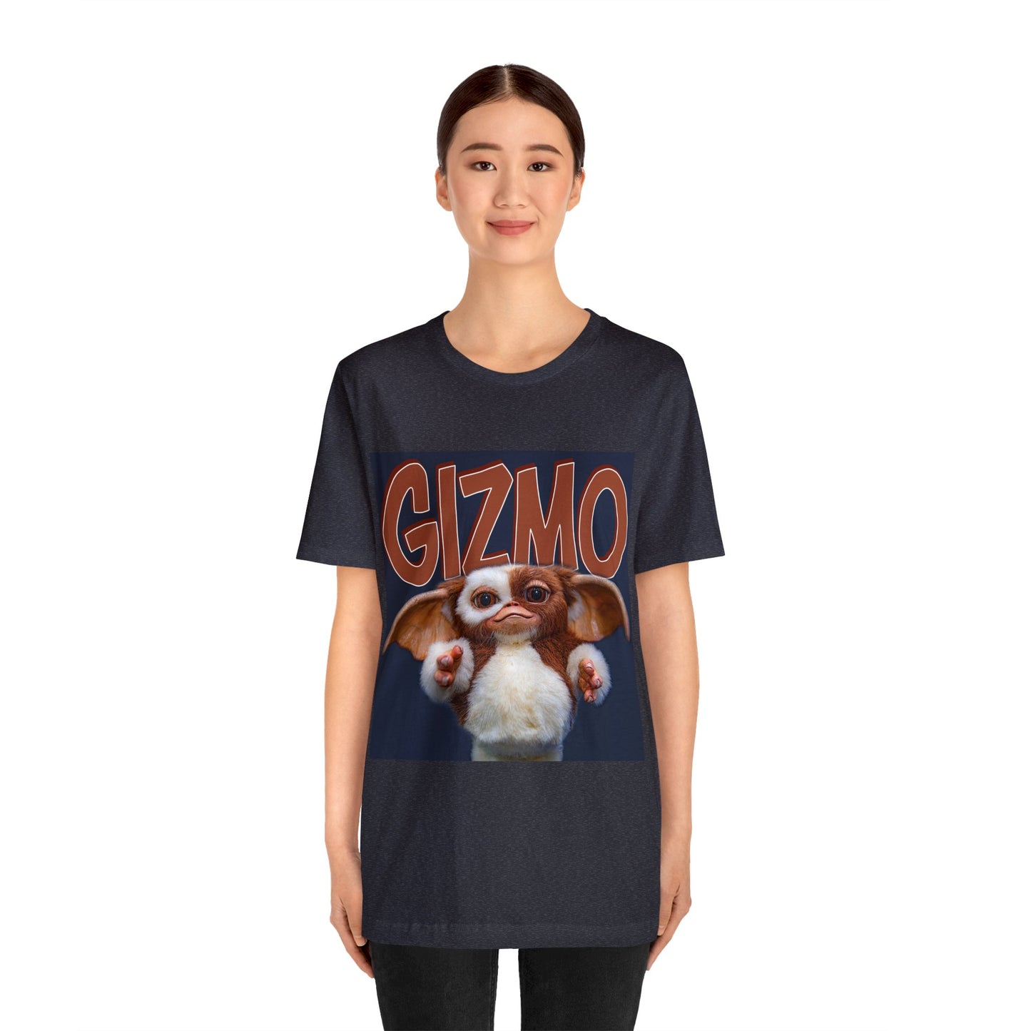 Halloween Gizmo from Gremlins Short Sleeve T-Shirt - Cute Mogwai Graphic Tee, 80s Movie Nostalgia Shirt