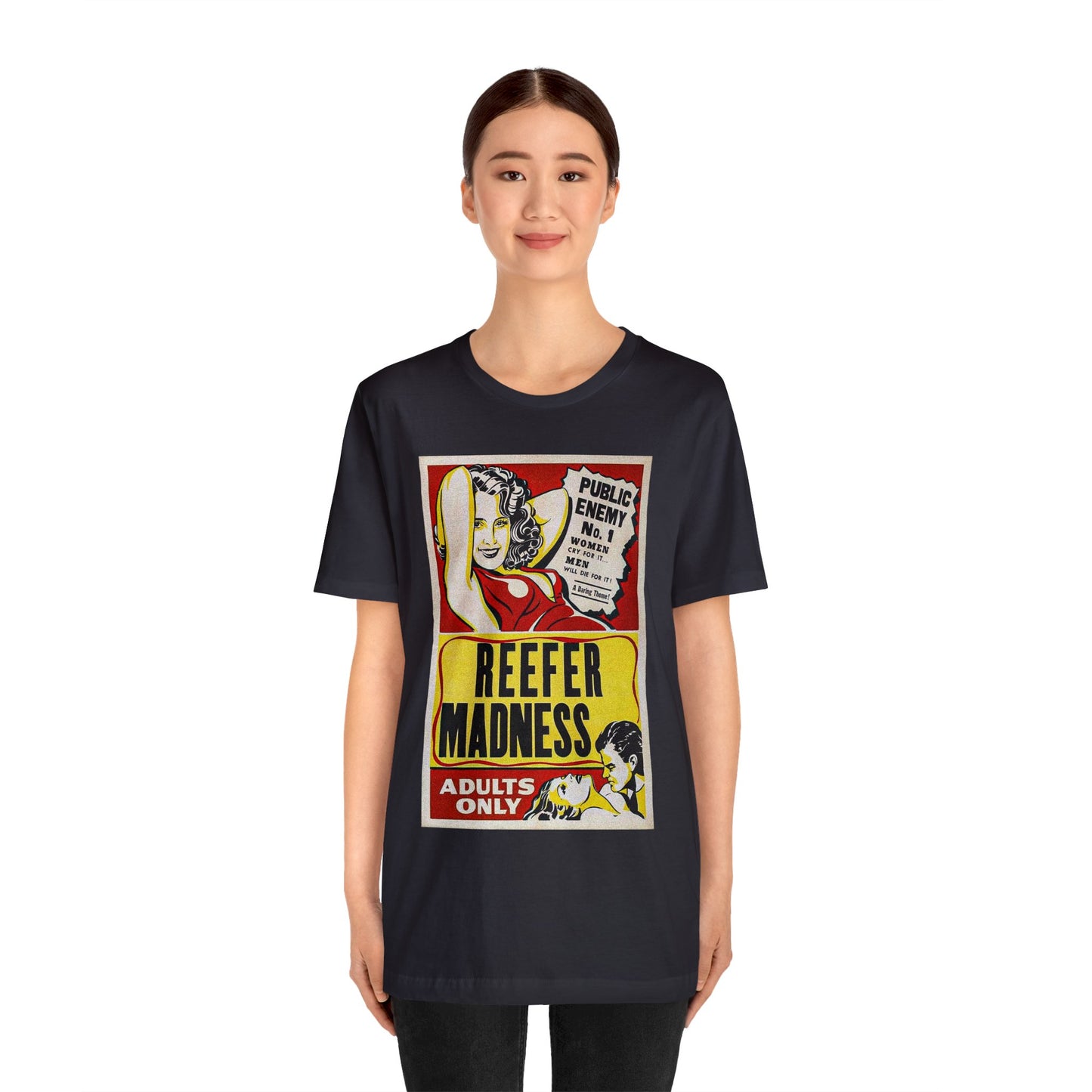 Reefer Madness Movie Poster Short Sleeve T-Shirt - Vintage Stoner Cult Classic Tee