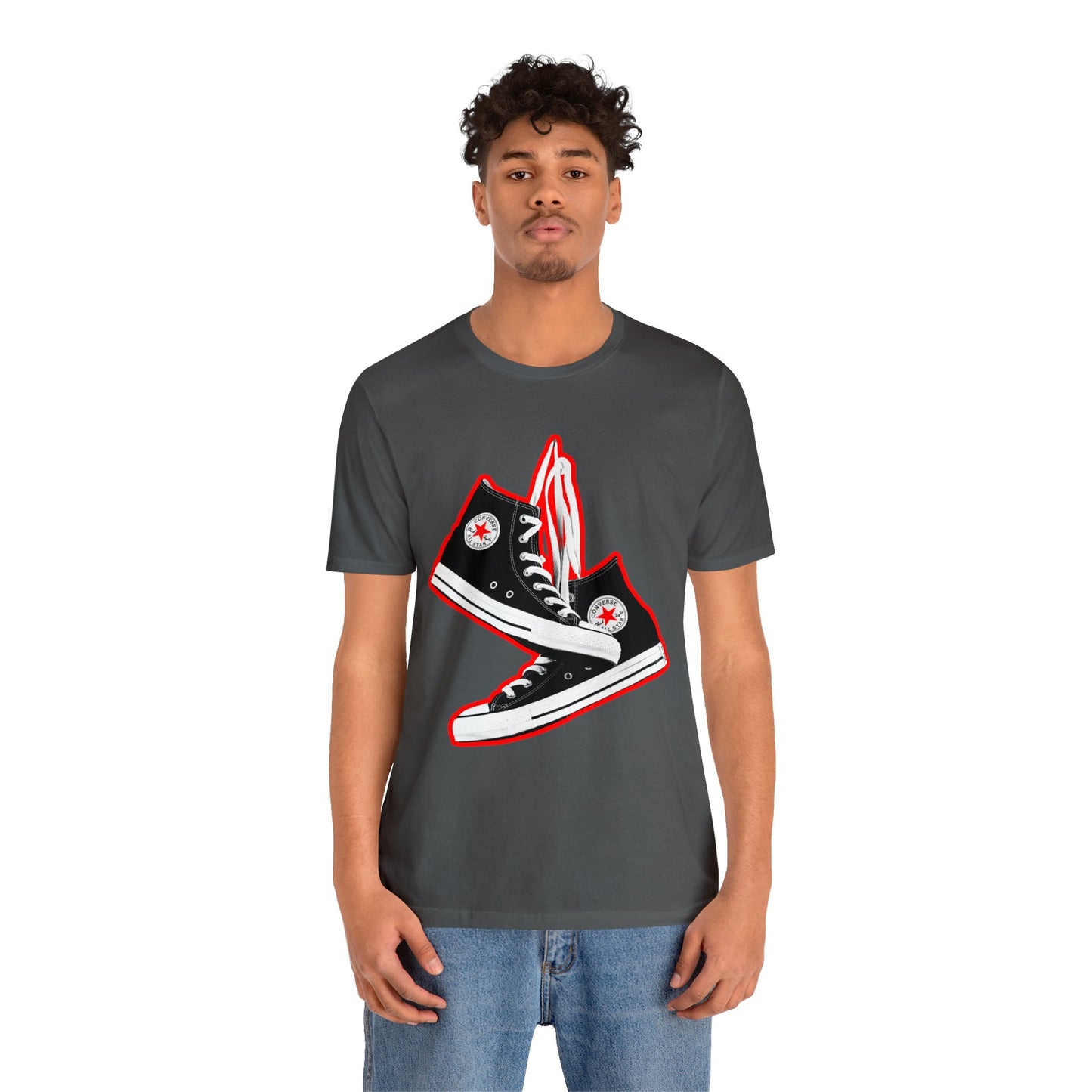 Black Sneakers tshirt - 90s Sneakers tshirt - converse chuck taylor all stars tshirt - High Top Chuck Taylor All Stars Tshirt