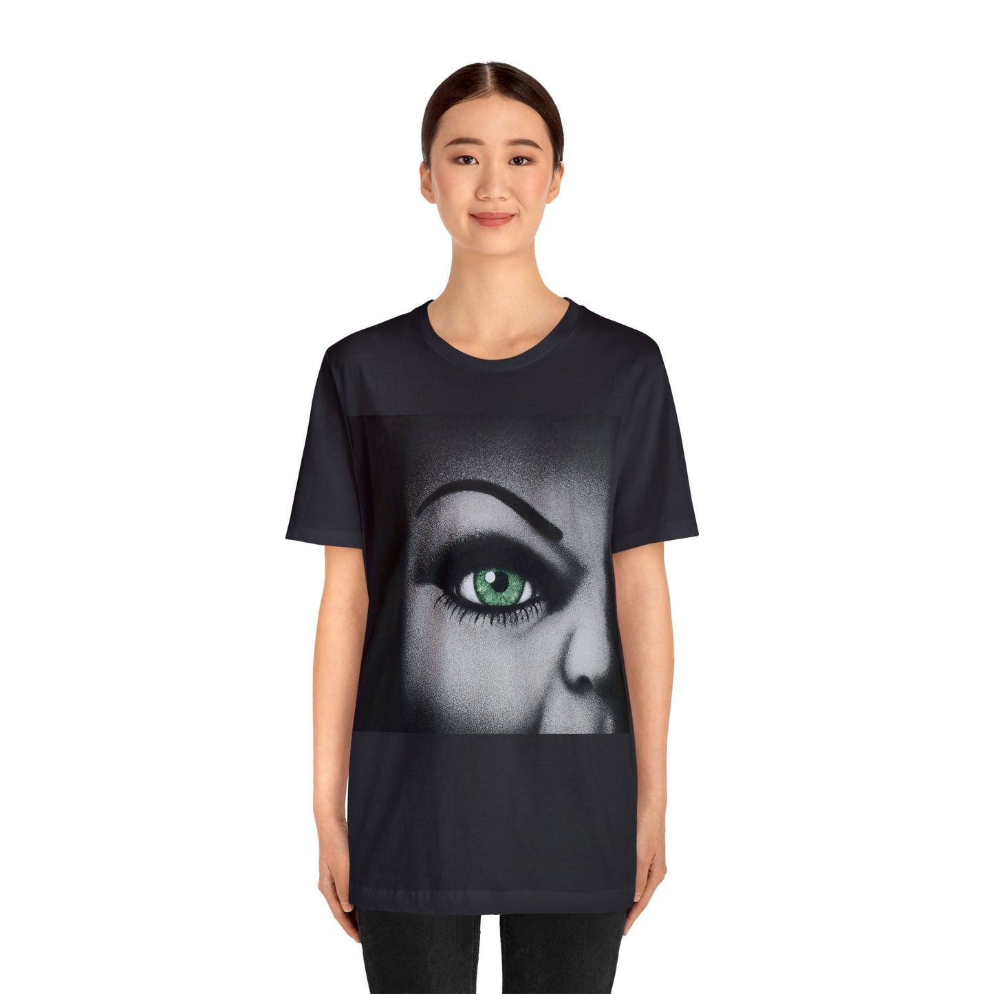 Halloween Bride of Chucky - Tiffany's Face Closeup Short Sleeve T-Shirt - Horror Icon Tee, Classic Movie Graphic Shirt